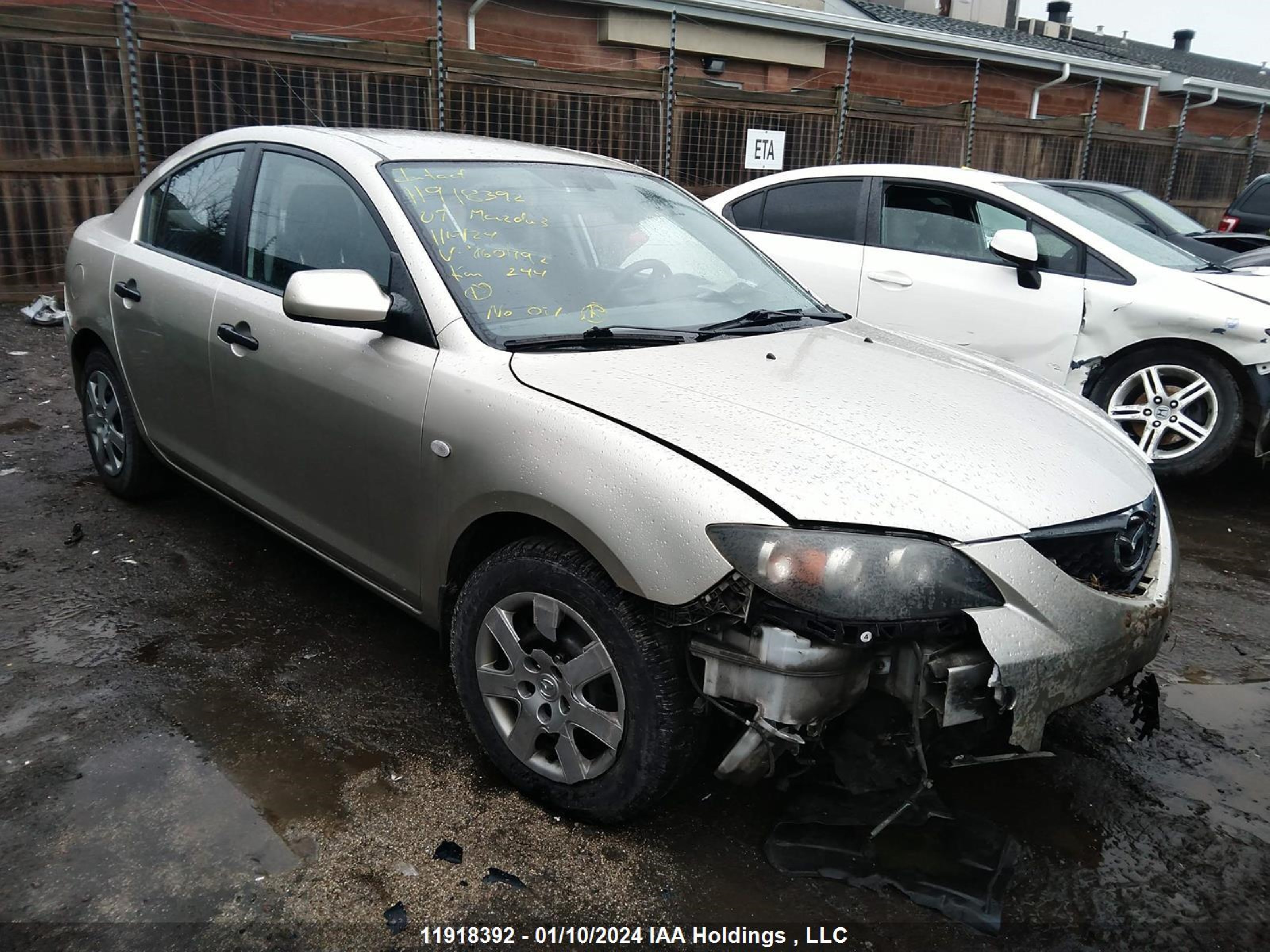 MAZDA 3 2007 jm1bk32f771760792