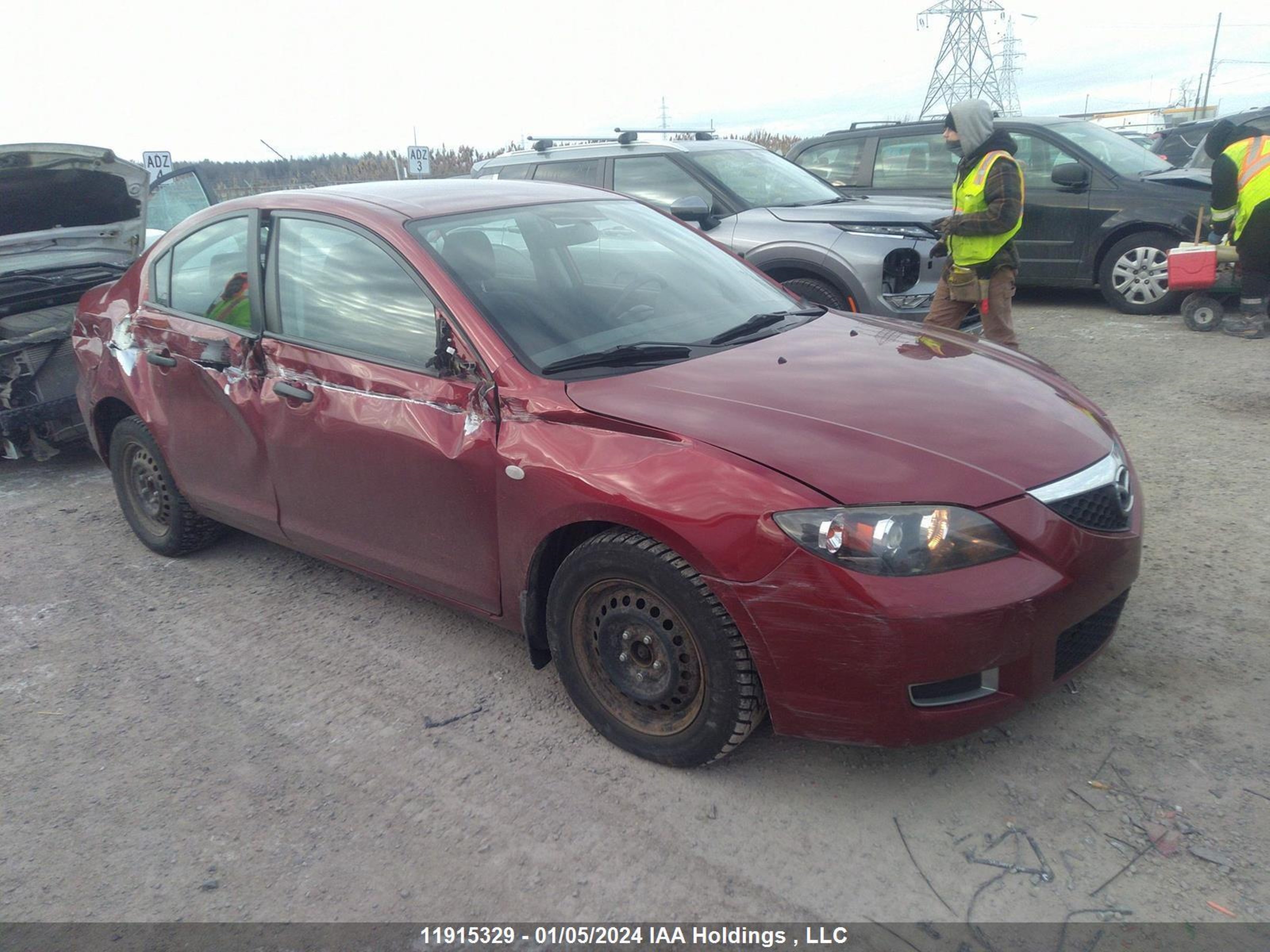 MAZDA 3 2009 jm1bk32f791195110