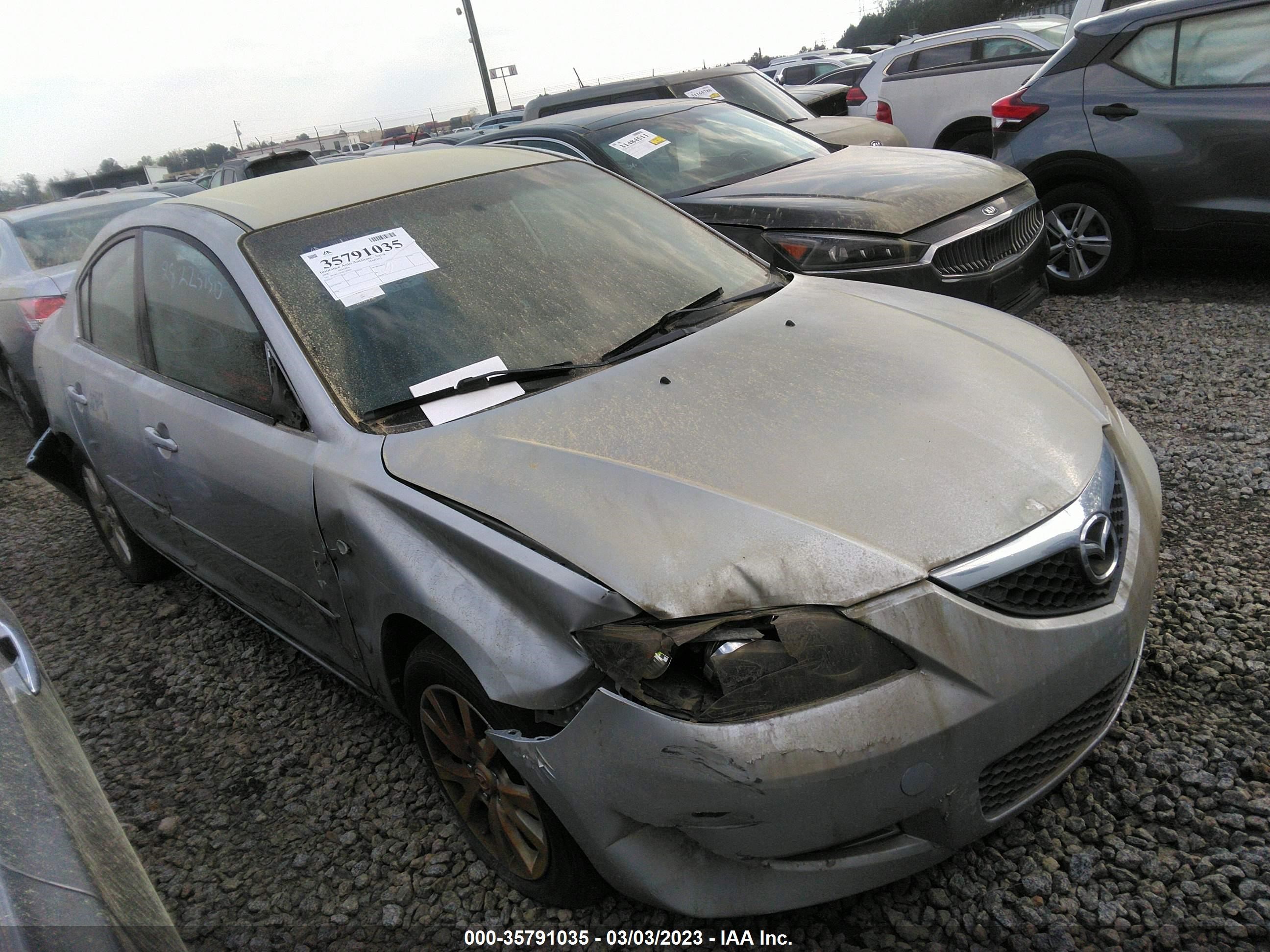 MAZDA 3 2008 jm1bk32f981787087