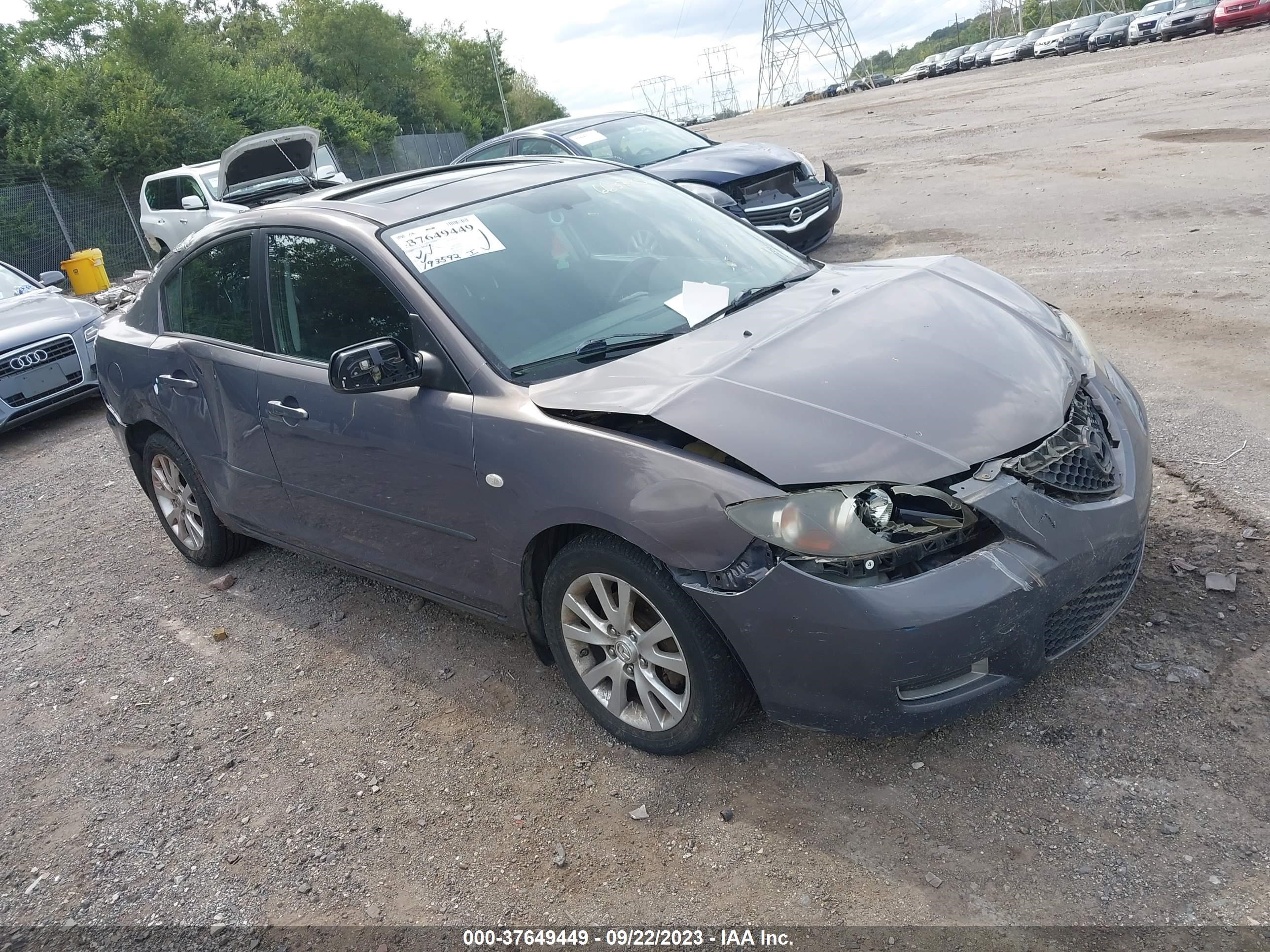 MAZDA 3 2007 jm1bk32fx71663795