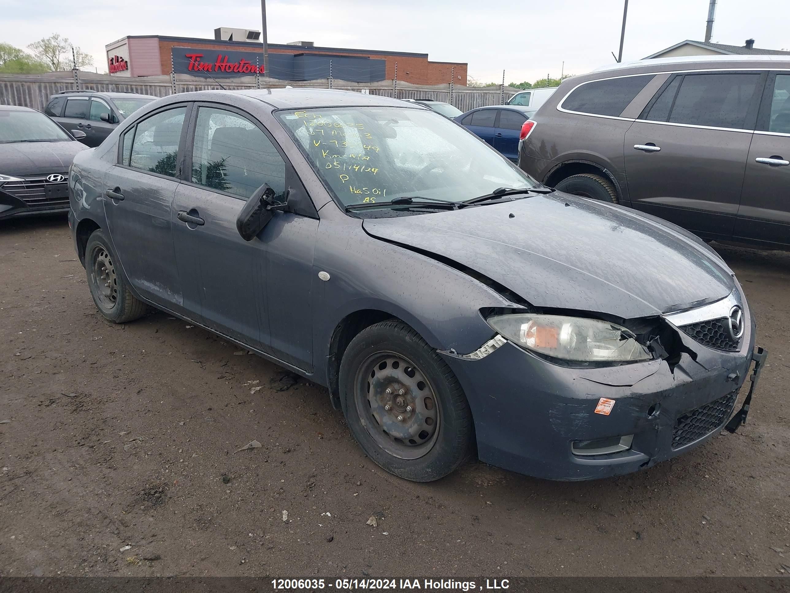 MAZDA 3 2007 jm1bk32fx71735949