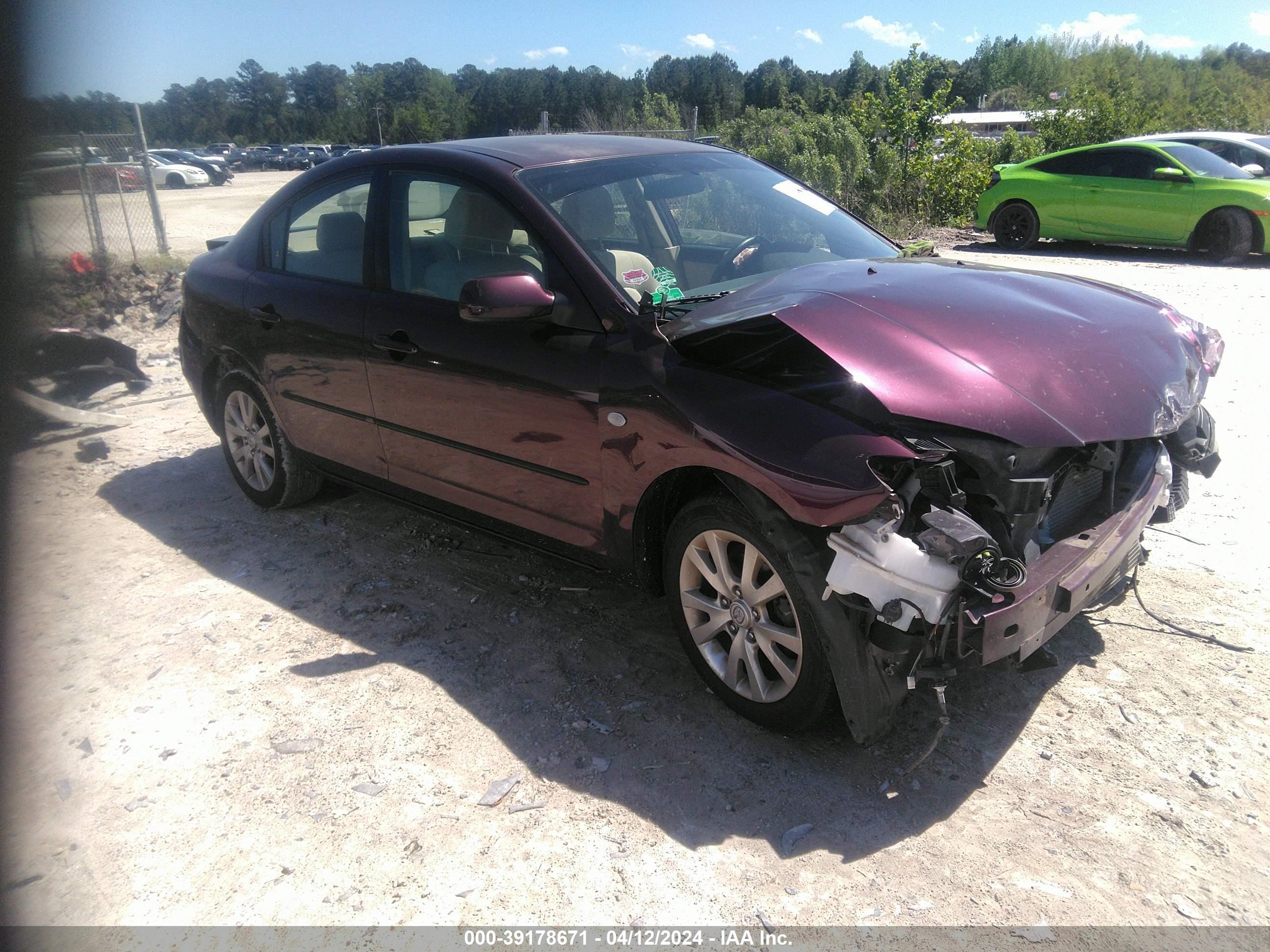 MAZDA 3 2008 jm1bk32g281798232