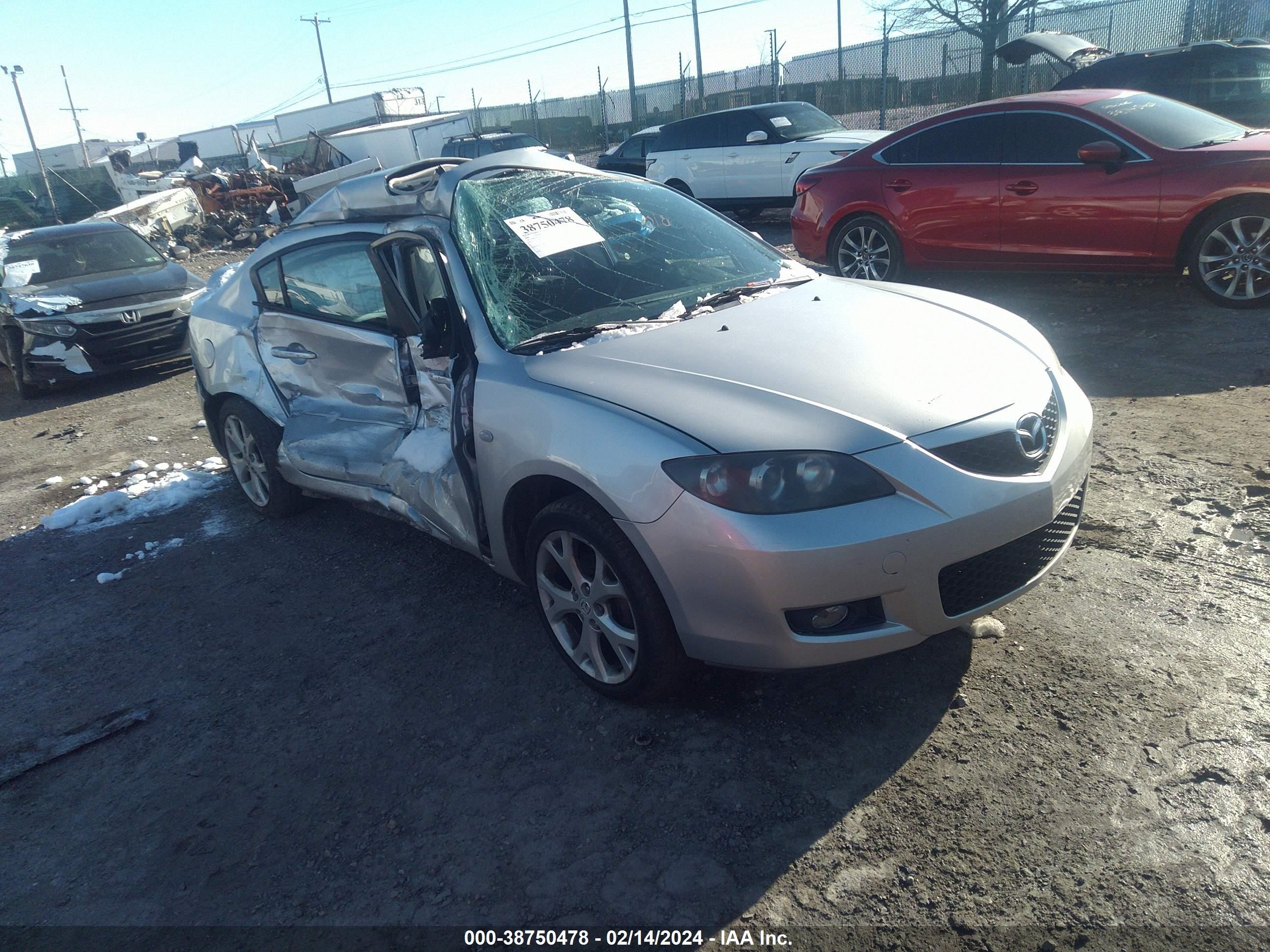 MAZDA 3 2008 jm1bk32g381151726