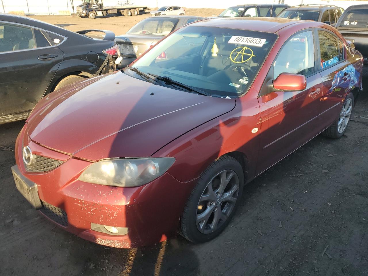 MAZDA 3 2008 jm1bk32g381185553