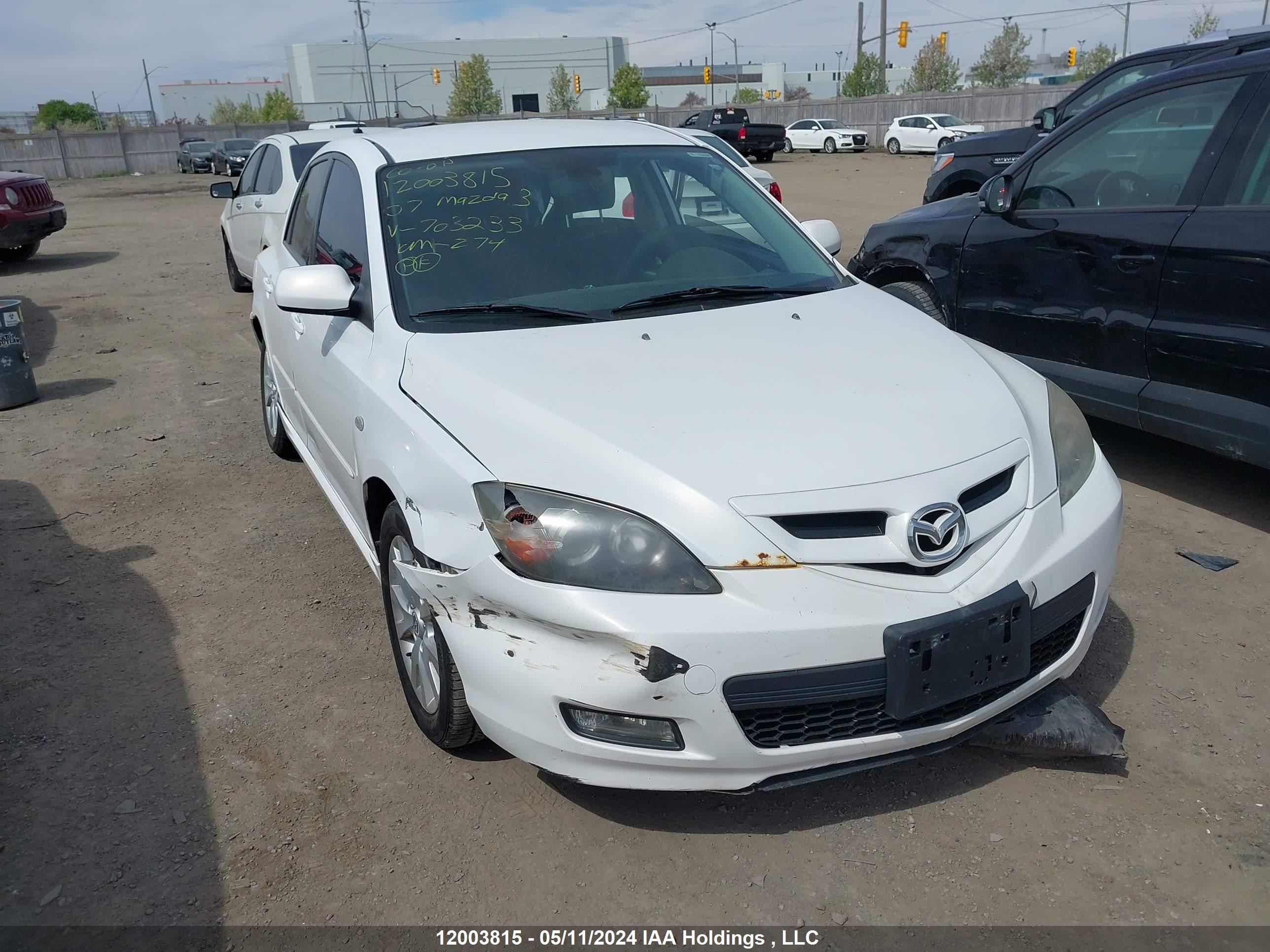 MAZDA 3 2007 jm1bk343171703233