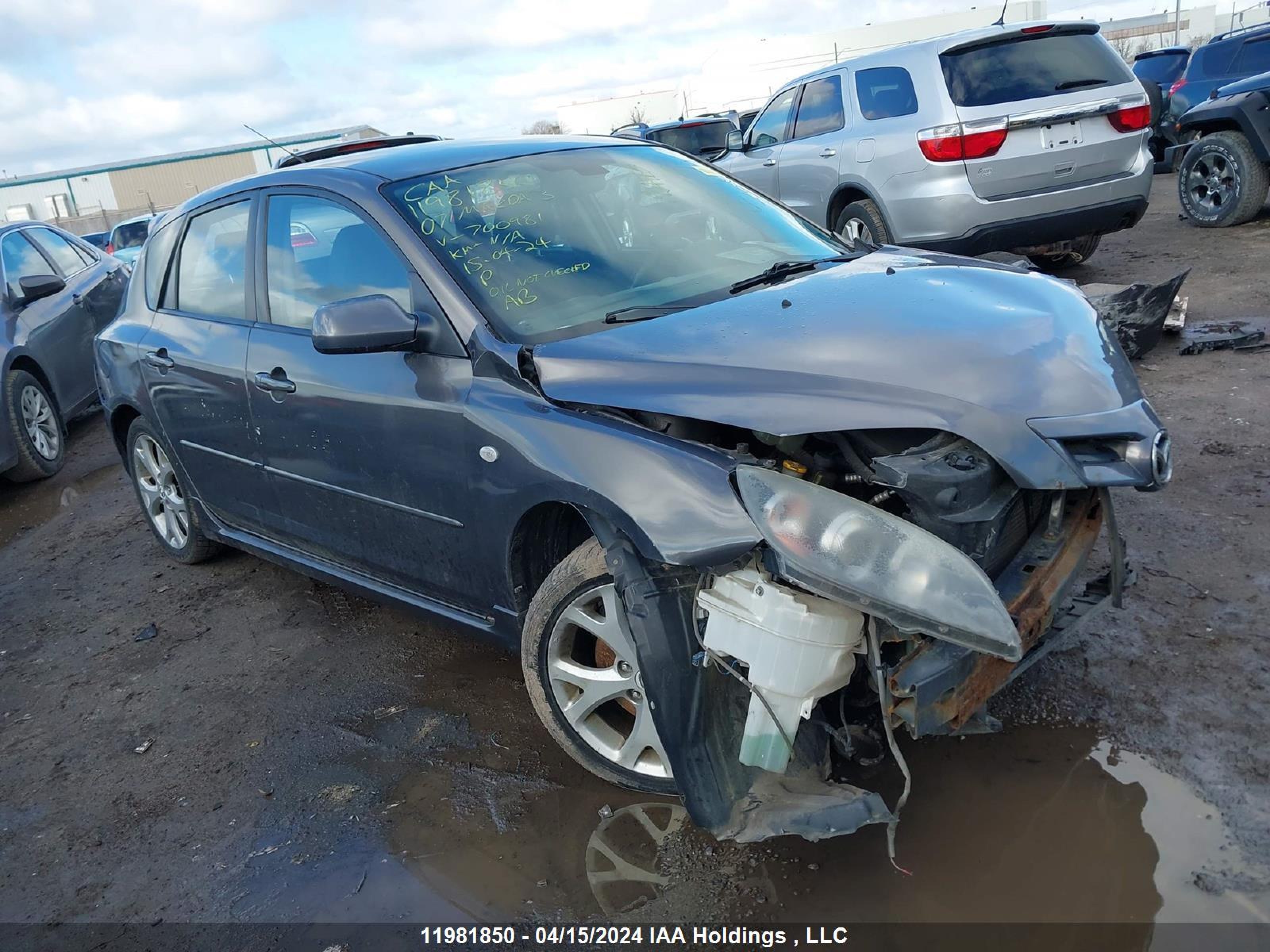 MAZDA 3 2007 jm1bk343371700981