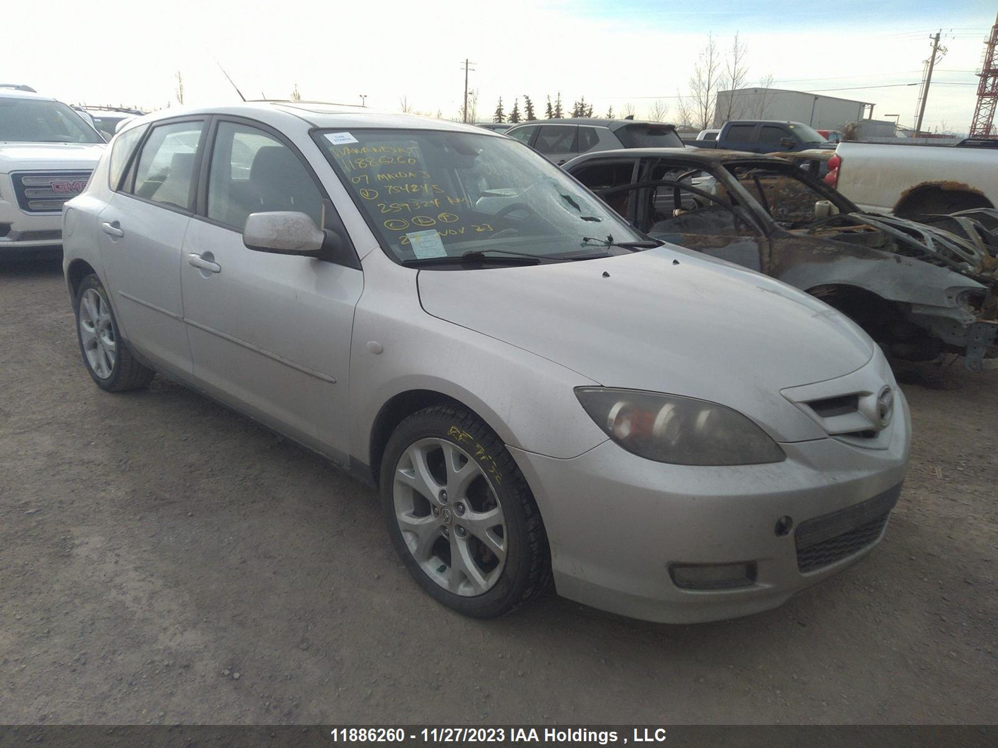 MAZDA 3 2007 jm1bk343x71754245