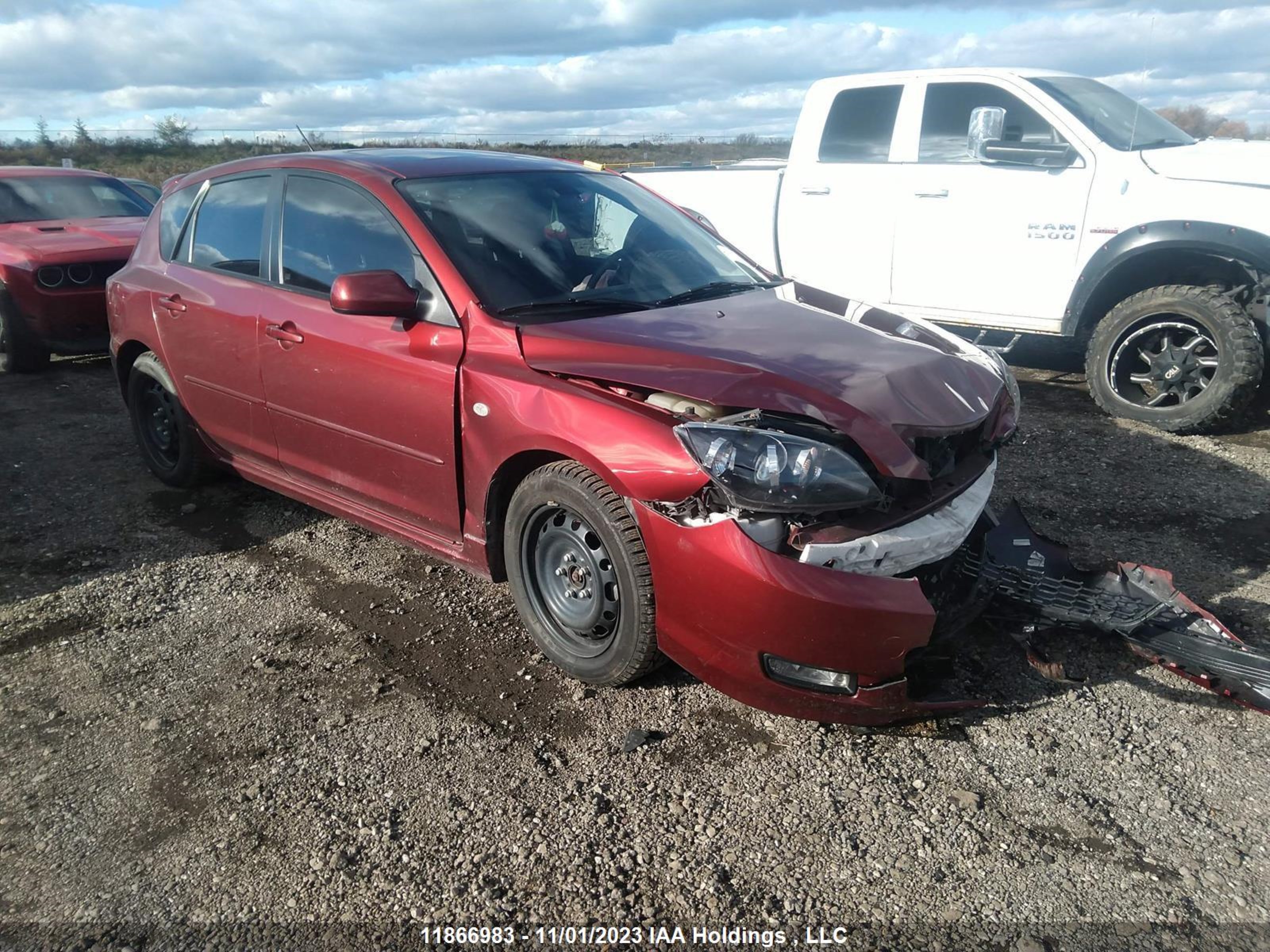 MAZDA 3 2008 jm1bk343x81186726