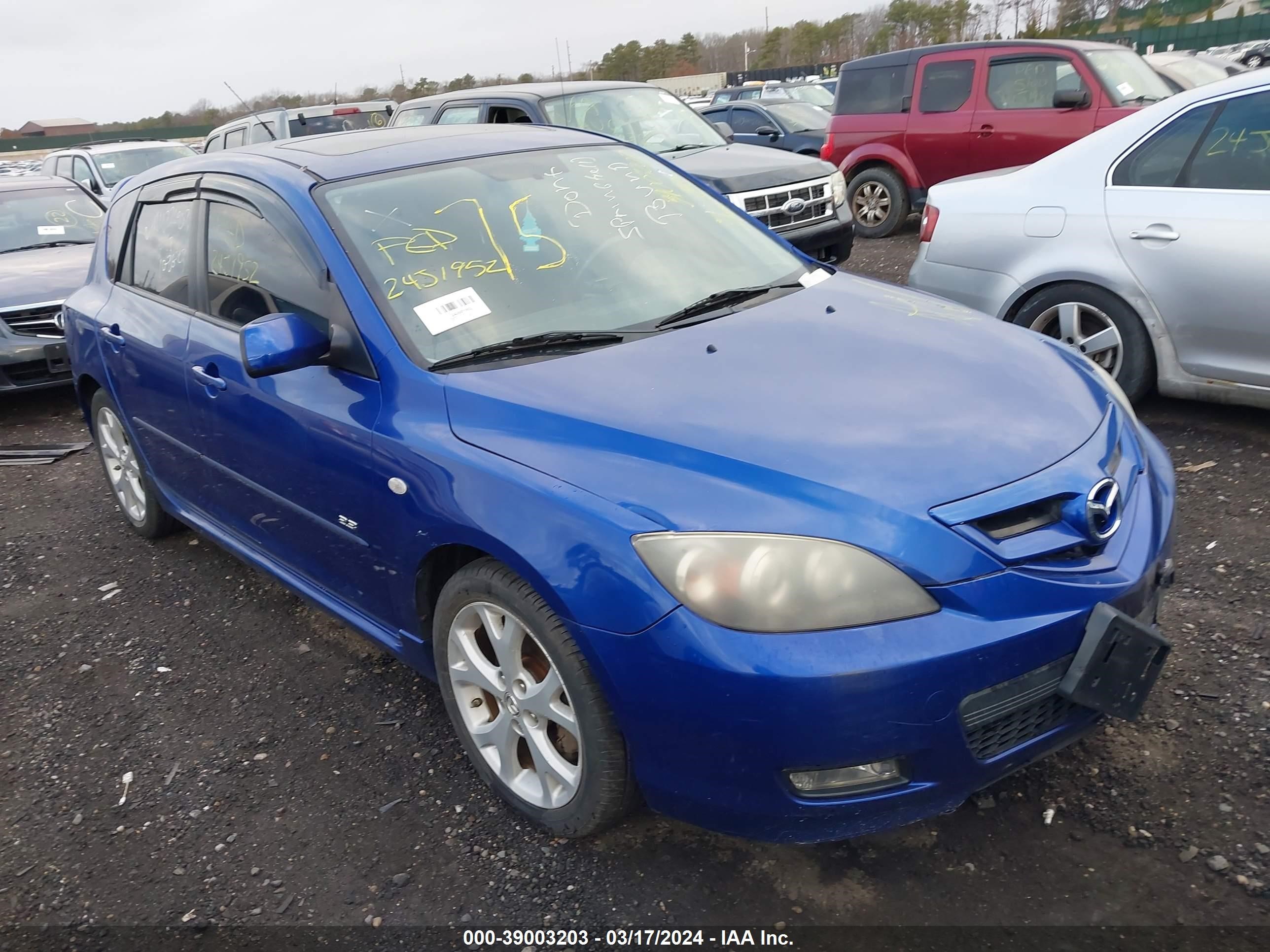 MAZDA 3 2008 jm1bk344381791888