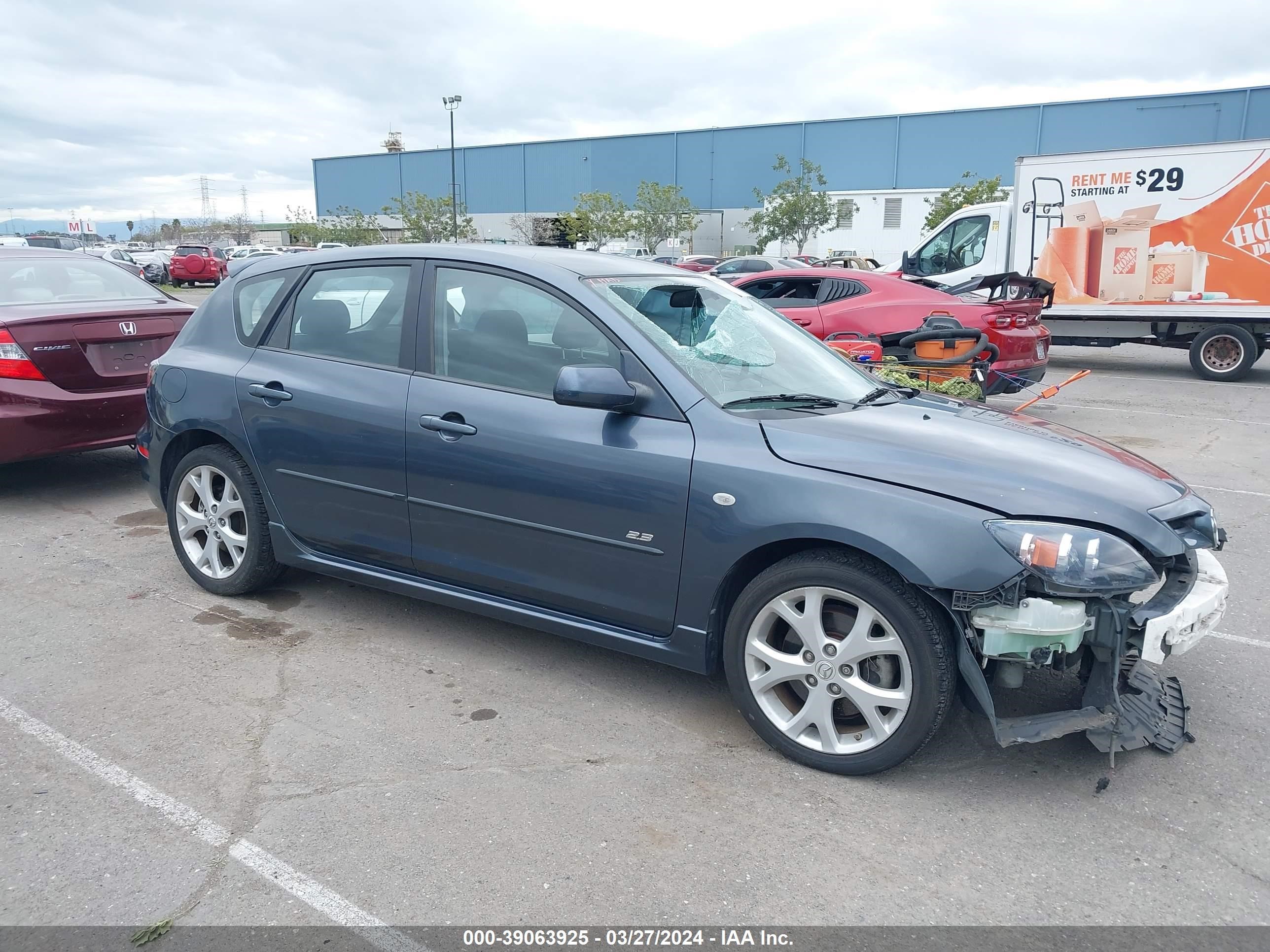 MAZDA 3 2008 jm1bk344581176548