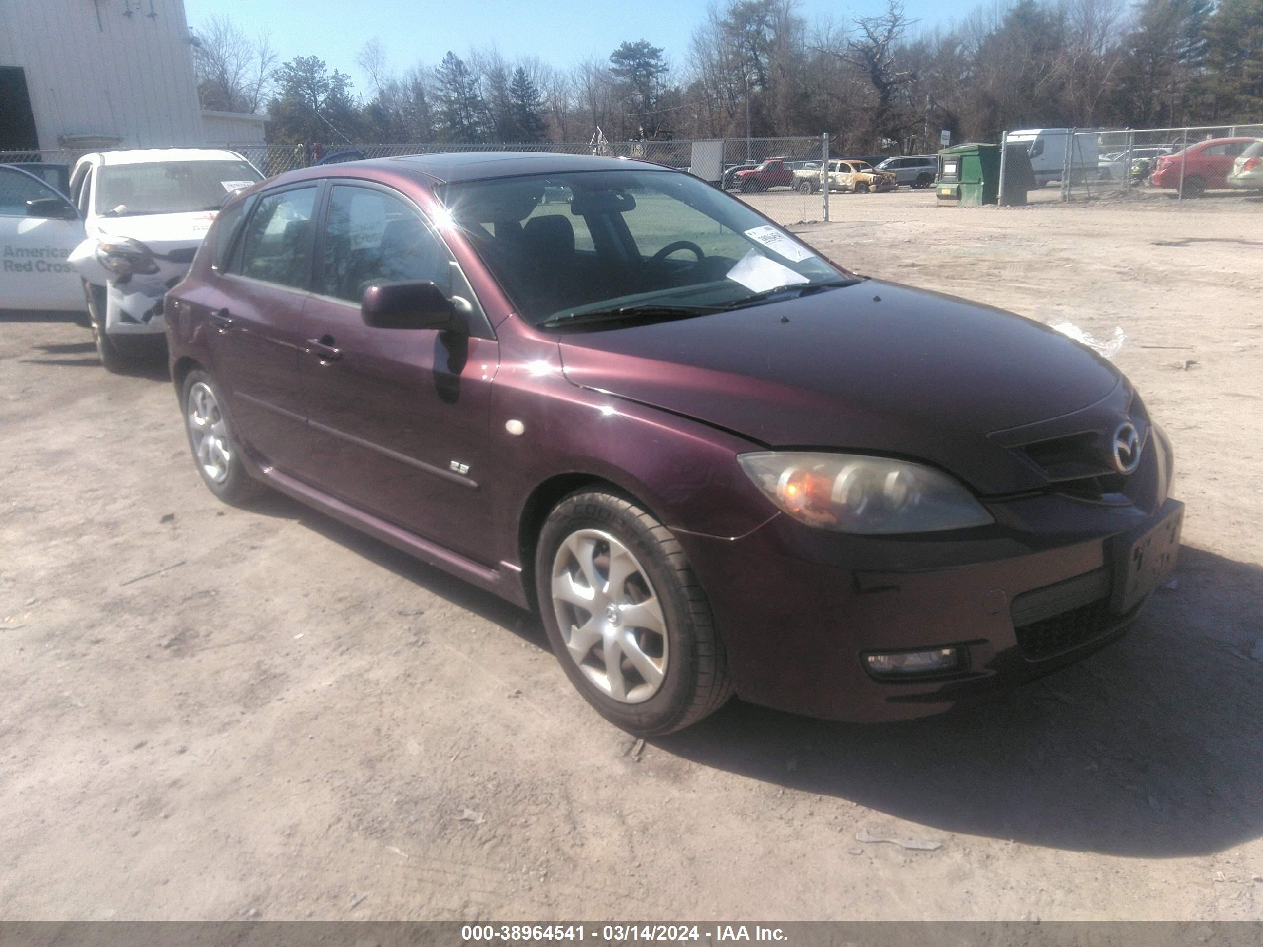 MAZDA 3 2007 jm1bk344x71658513