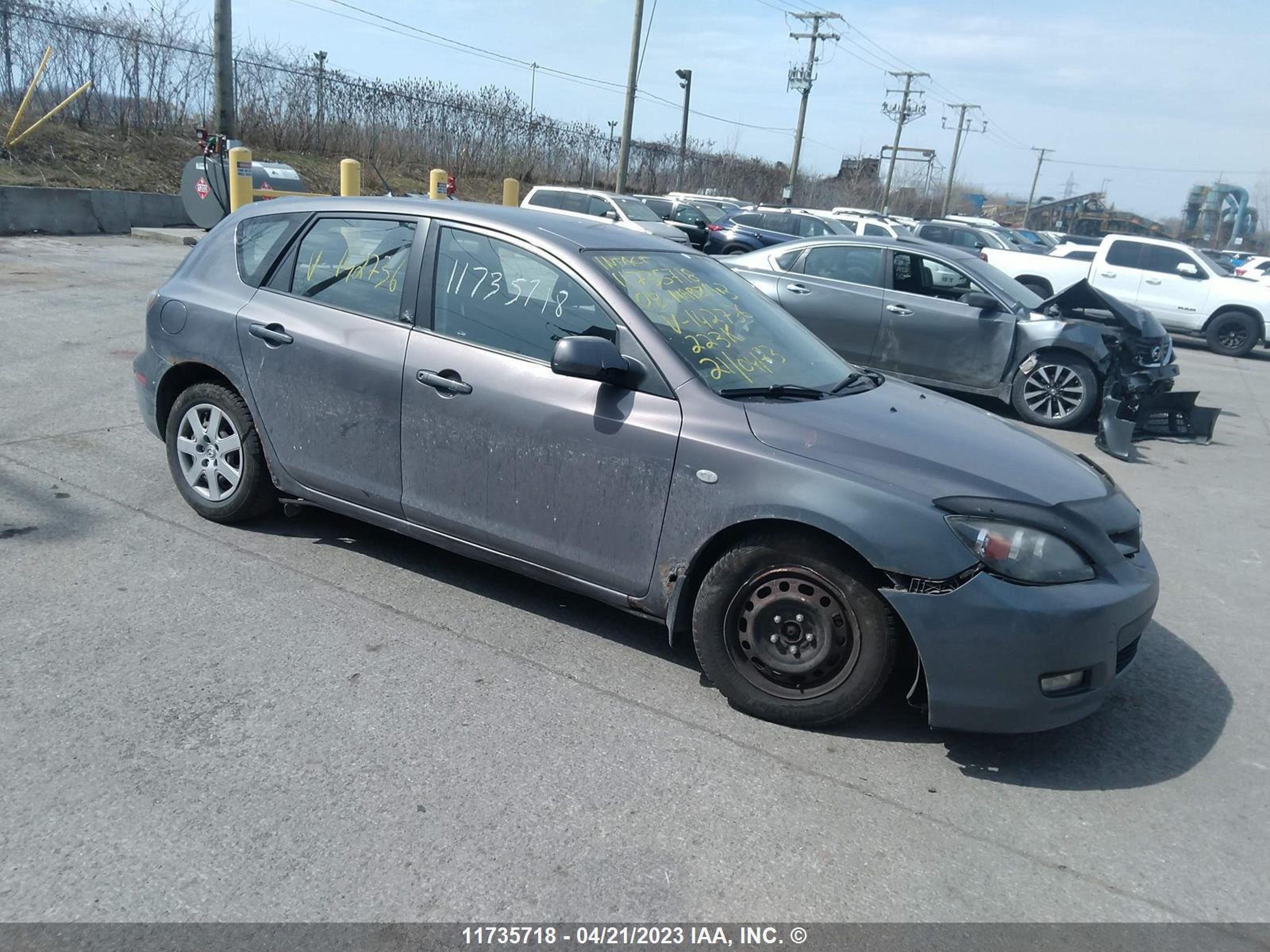 MAZDA 3 2008 jm1bk34fx81142736