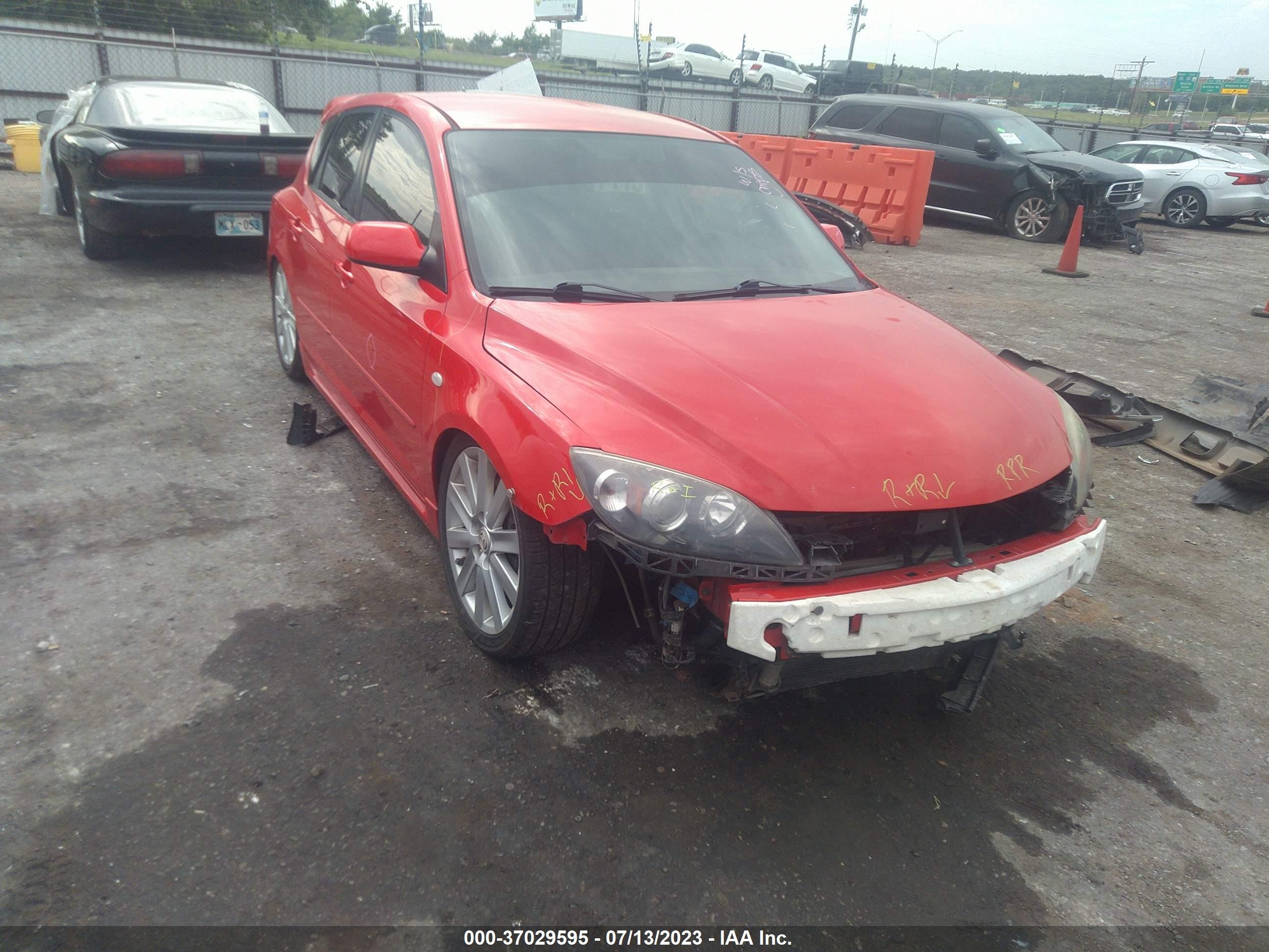 MAZDA 3 2007 jm1bk34l771644575