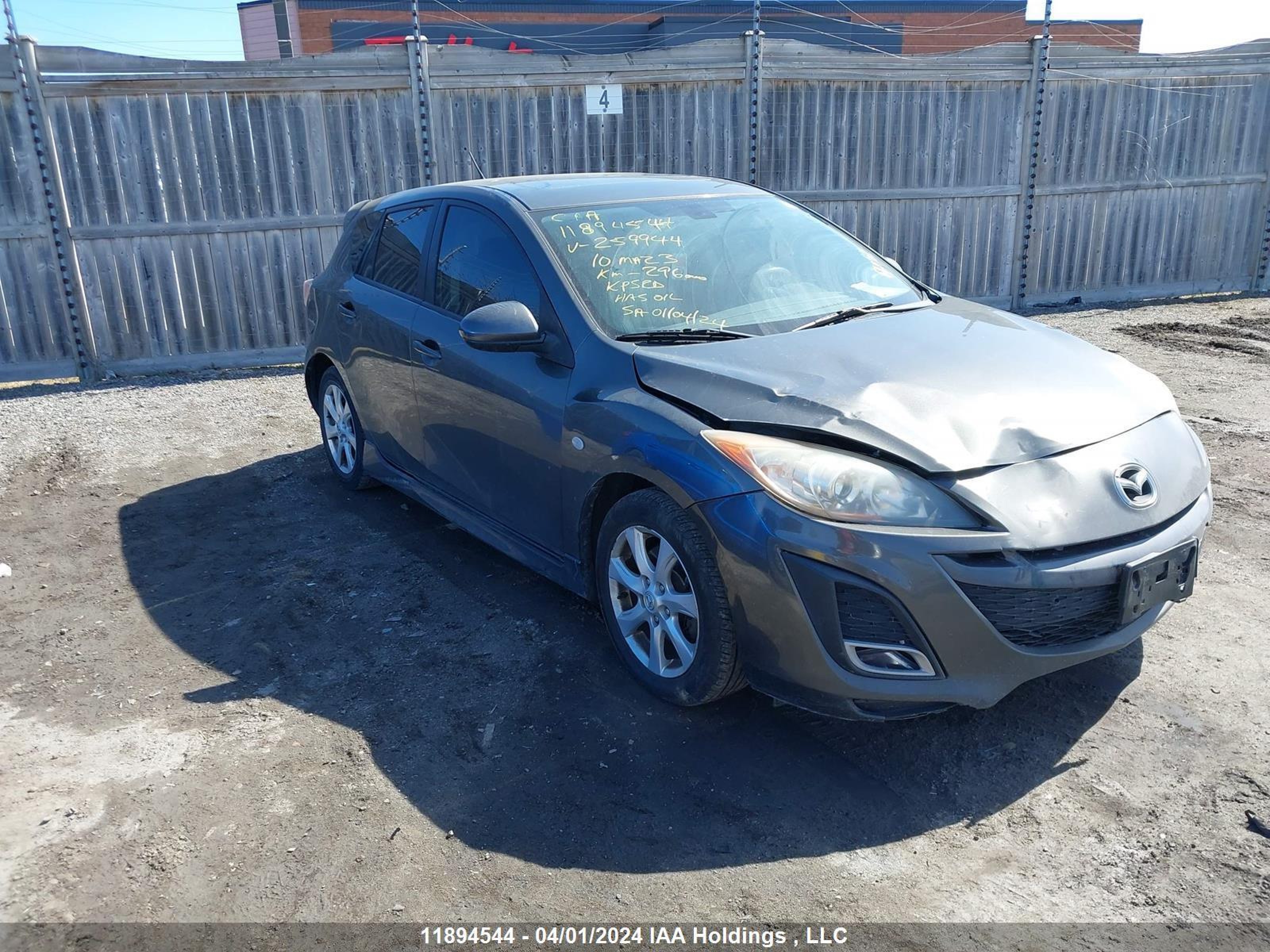 MAZDA 3 2010 jm1bl1h59a1259944