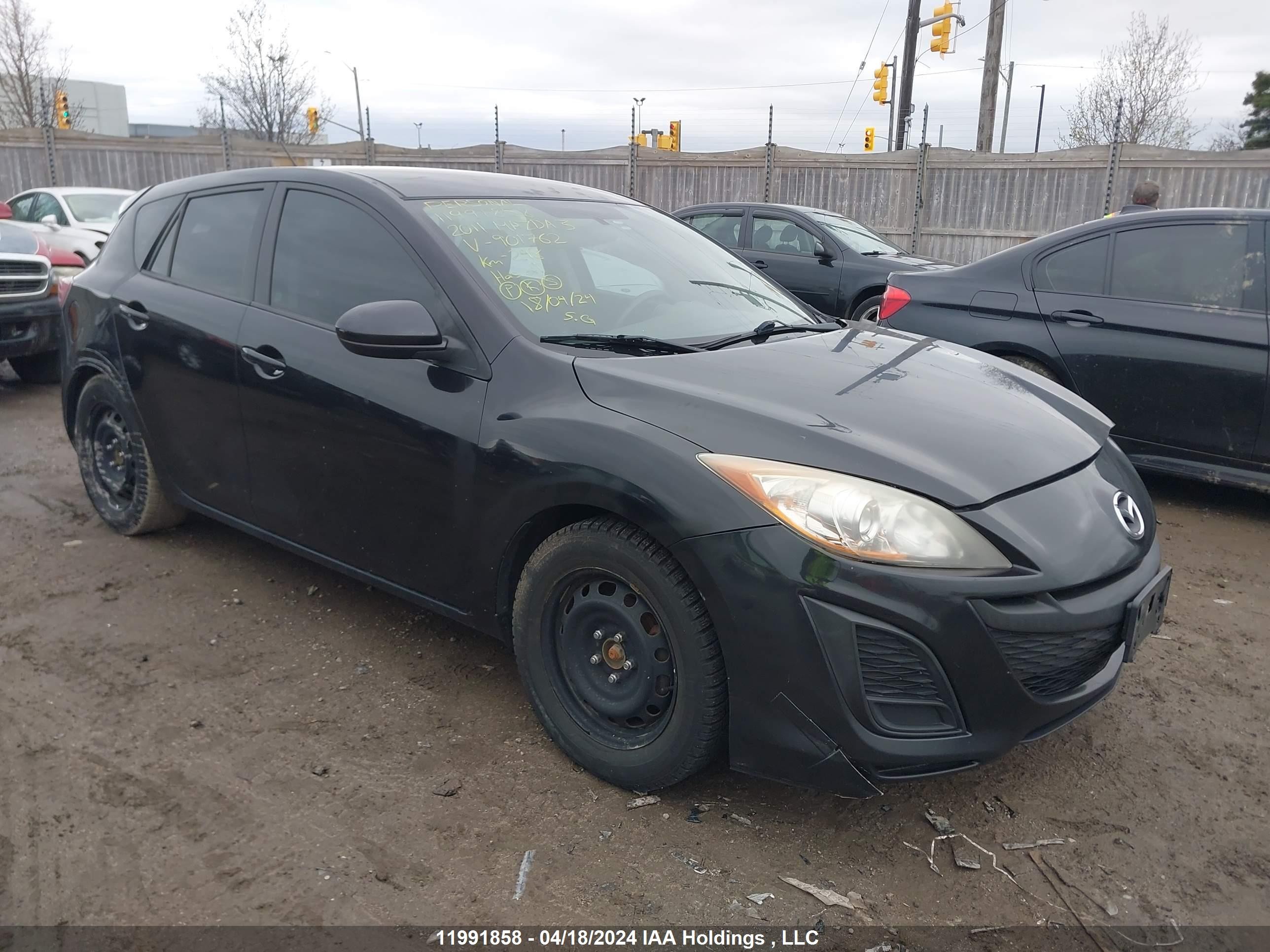 MAZDA 3 2011 jm1bl1kf0b1901762