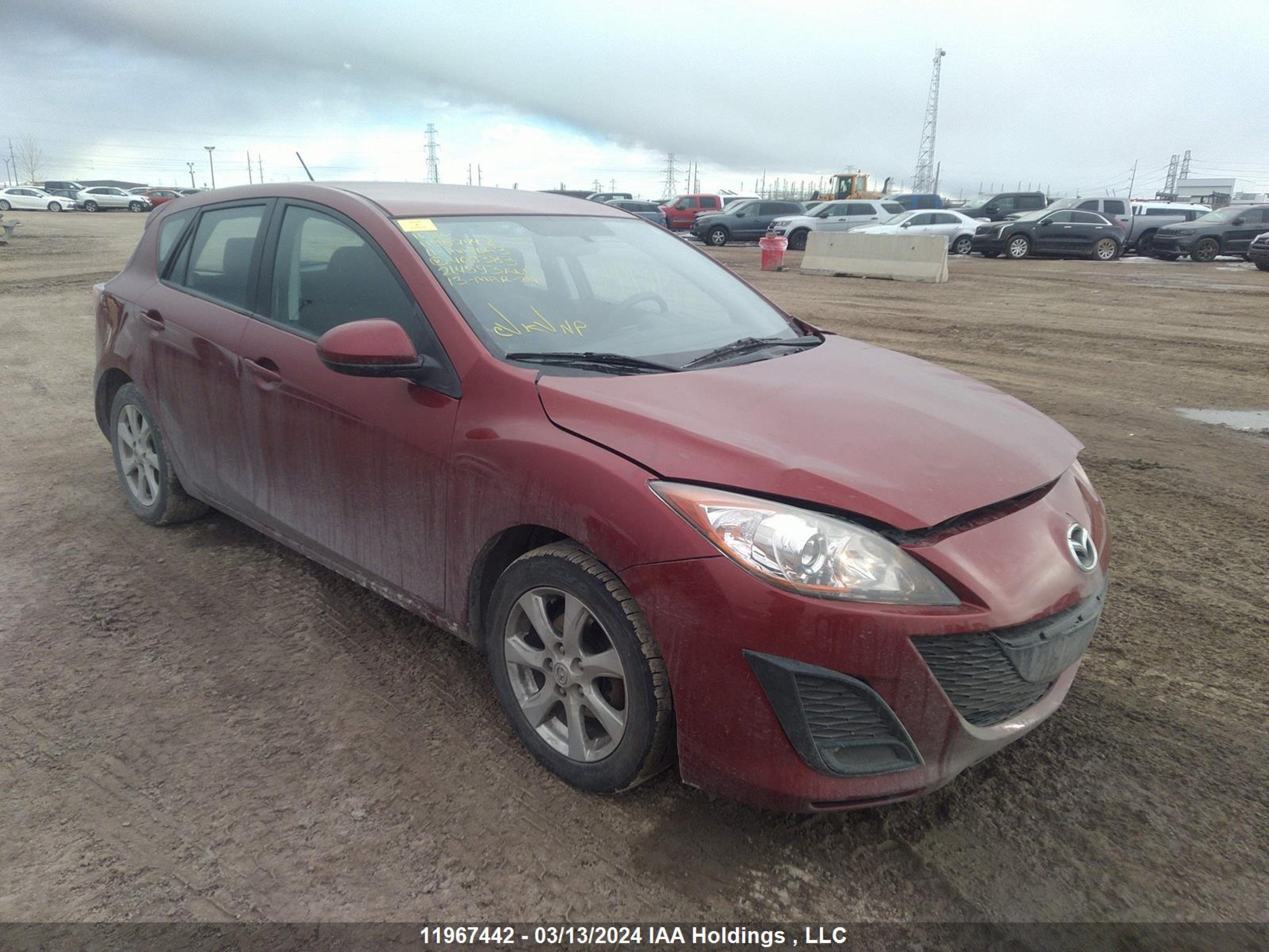 MAZDA 3 2011 jm1bl1kf8b1409383