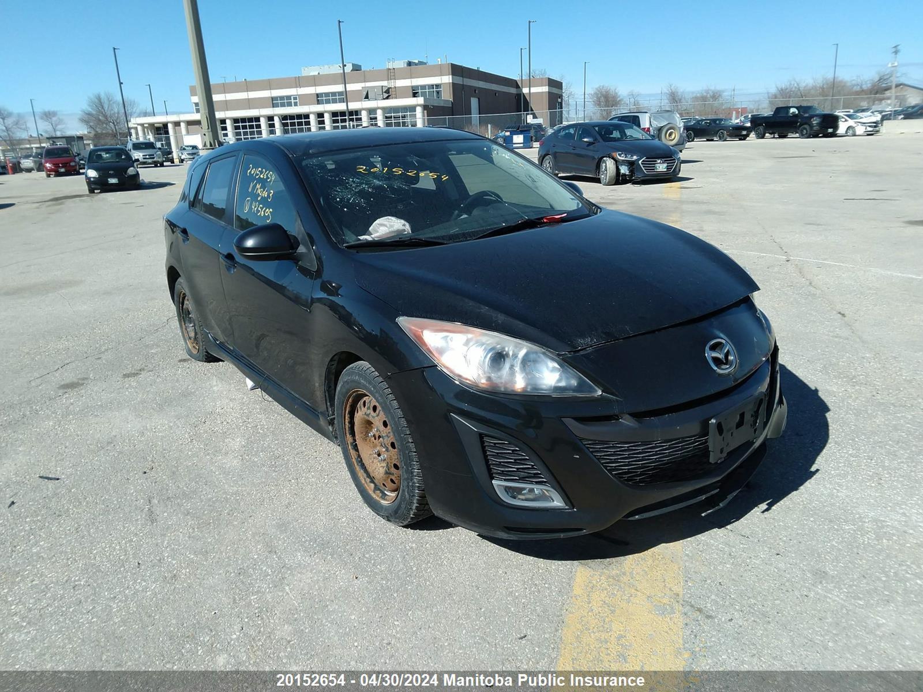 MAZDA 3 2011 jm1bl1l56b1425605