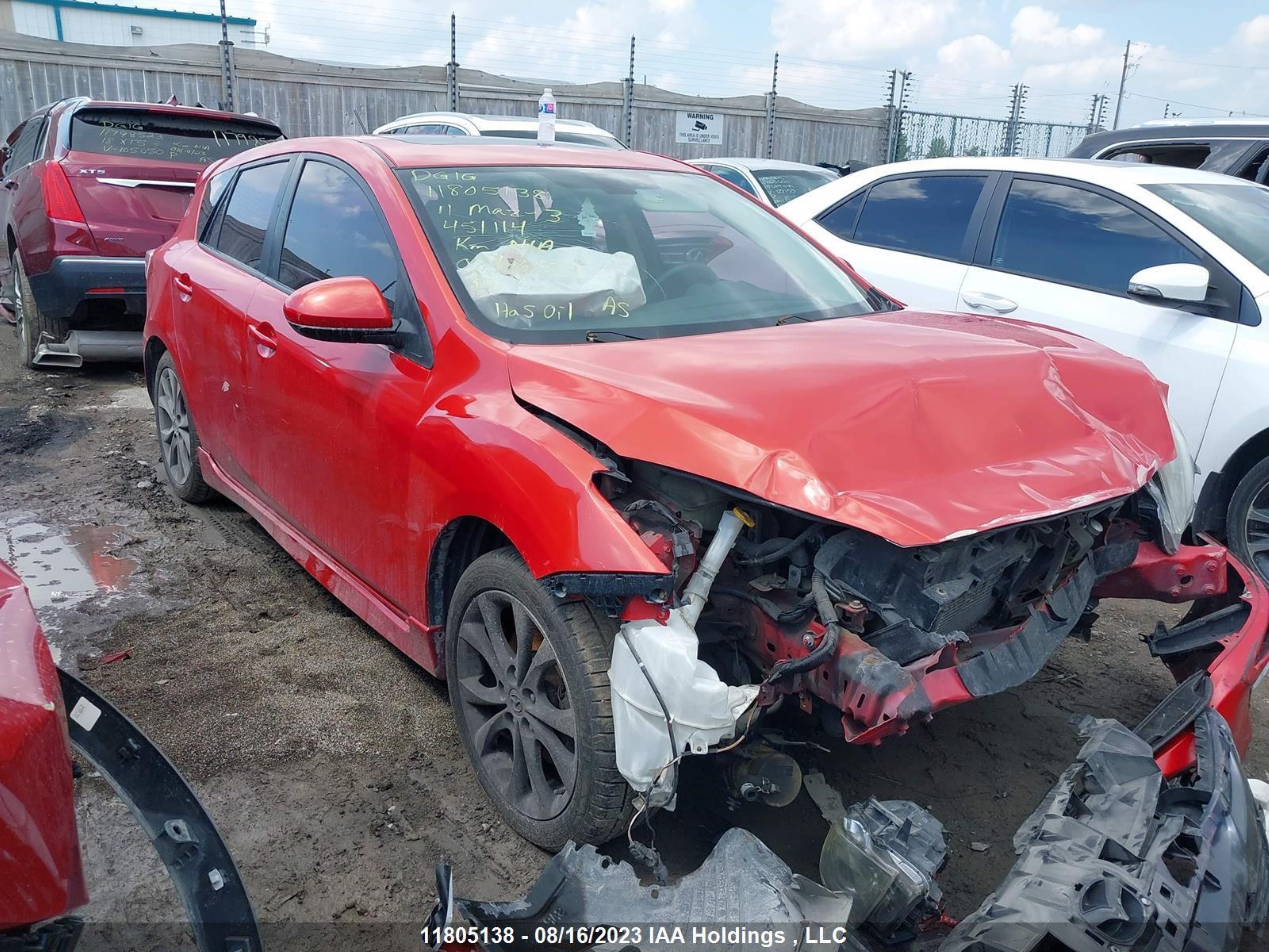 MAZDA 3 2011 jm1bl1m59b1451114