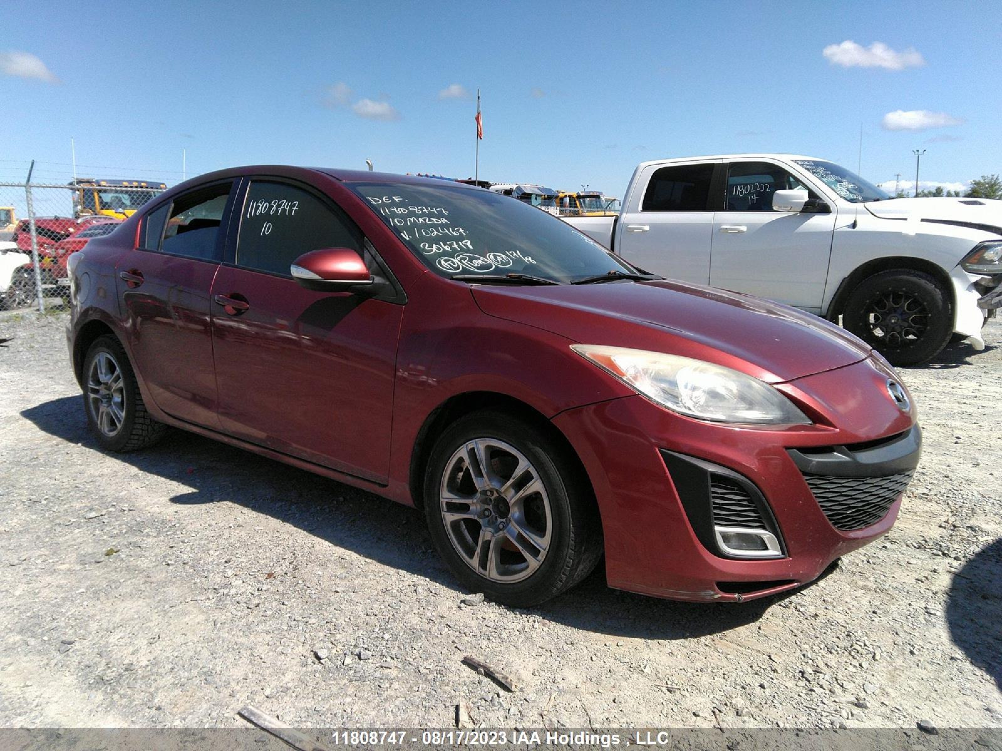 MAZDA 3 2010 jm1bl1s55a1102467