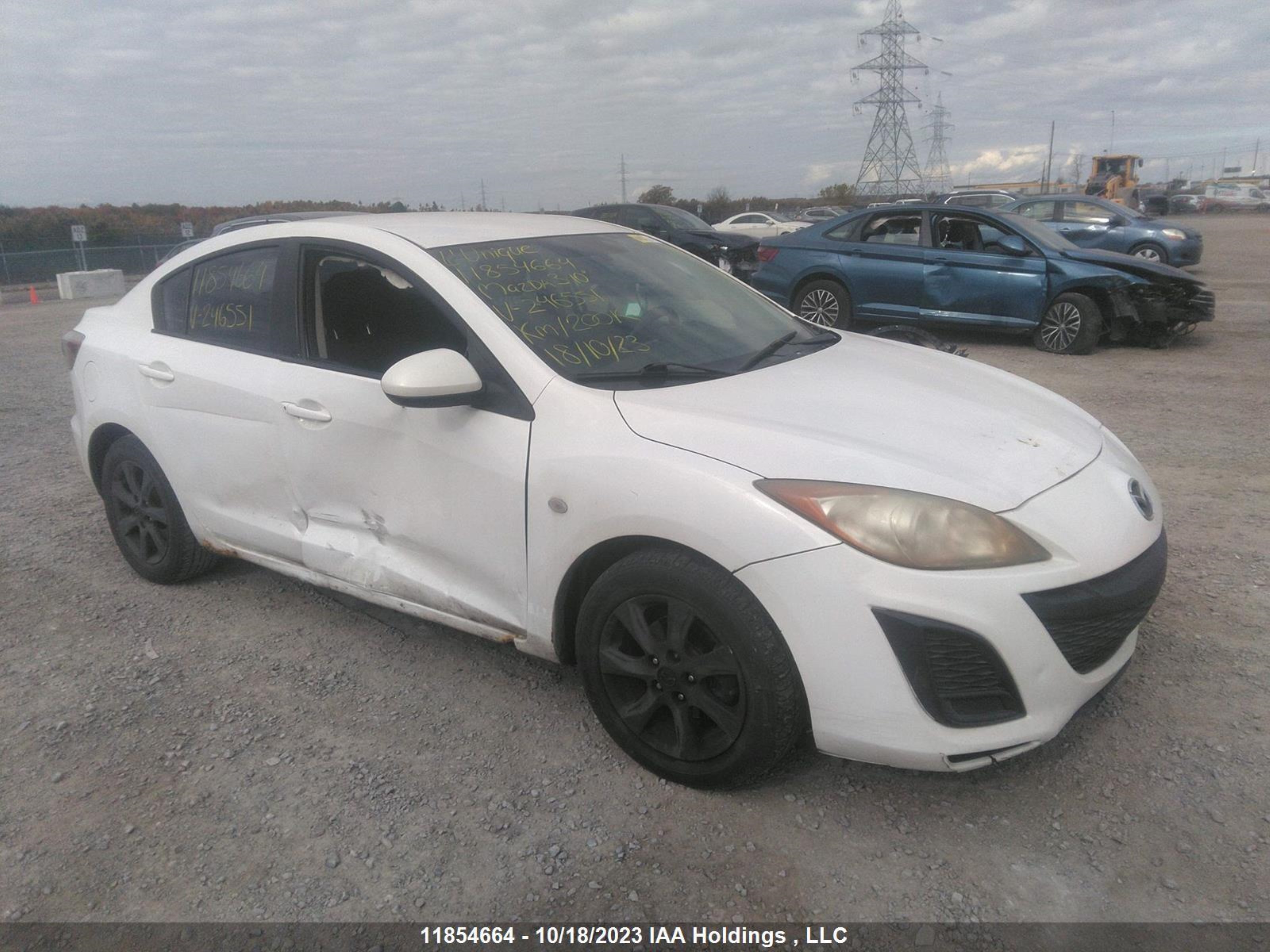 MAZDA 3 2010 jm1bl1sf0a1246551