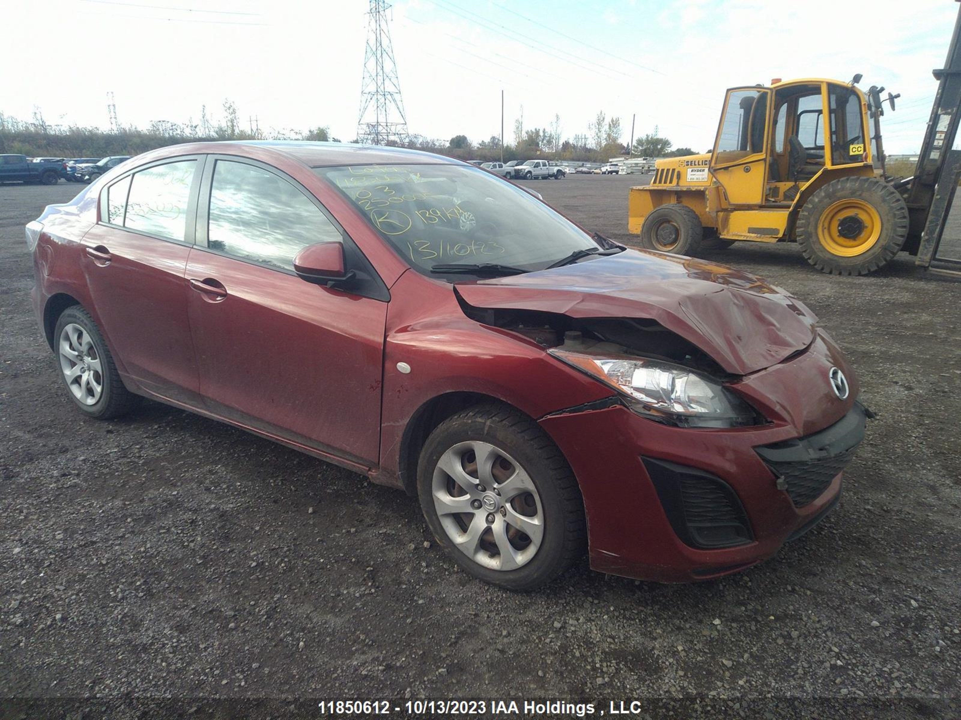 MAZDA 3 2010 jm1bl1sf4a1250005