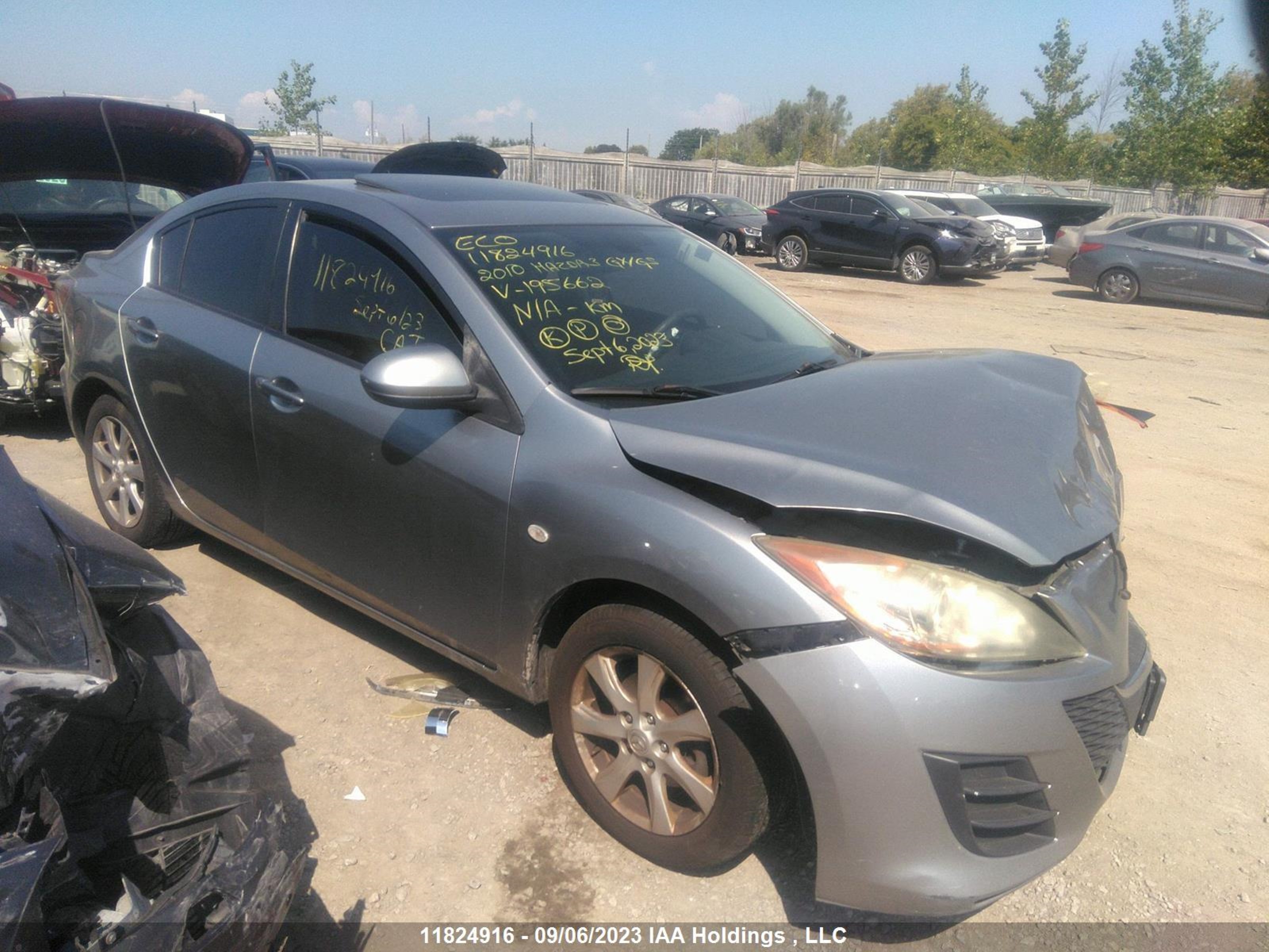 MAZDA 3 2010 jm1bl1sf5a1195662