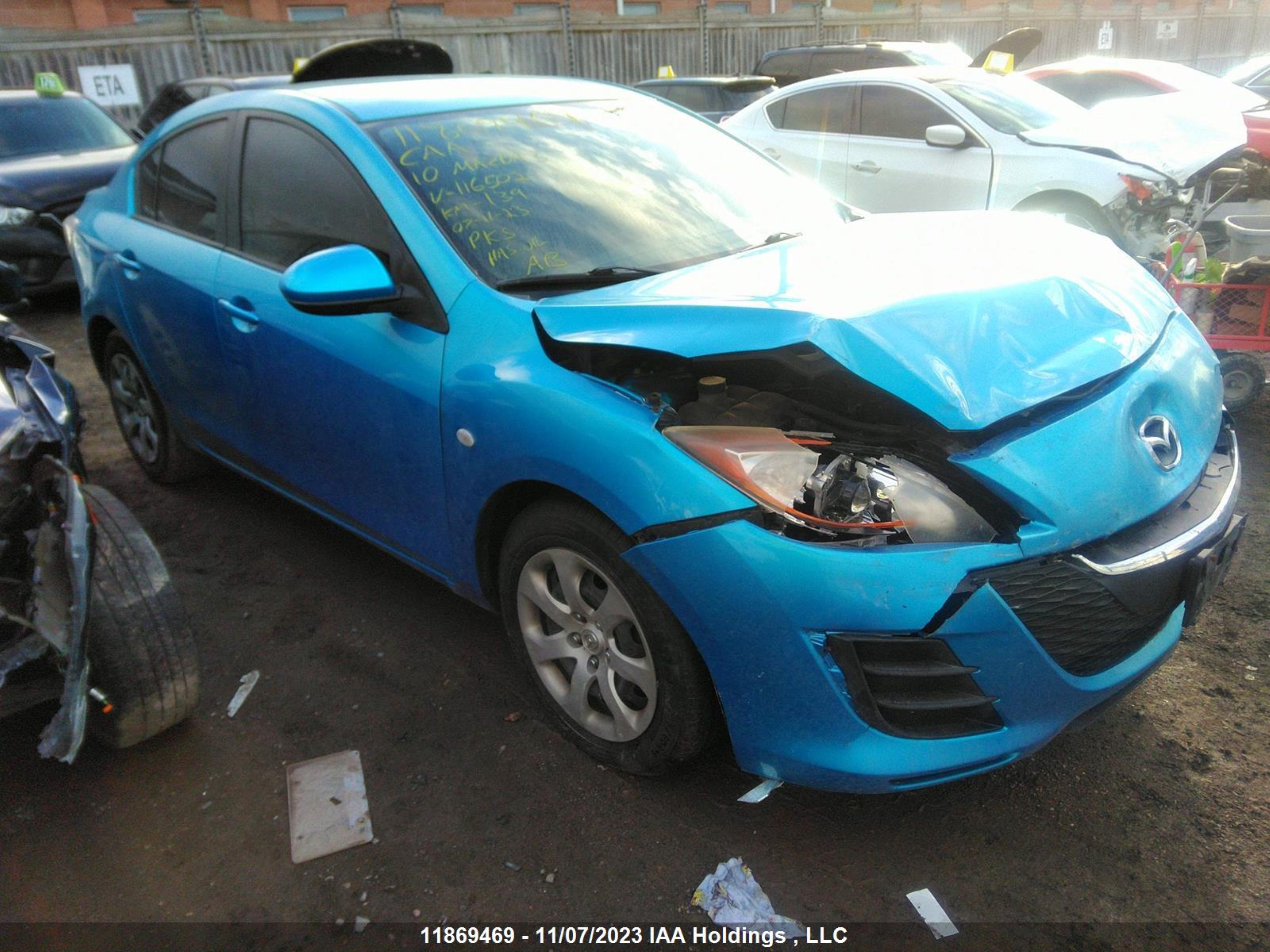 MAZDA 3 2010 jm1bl1sf6a1116502