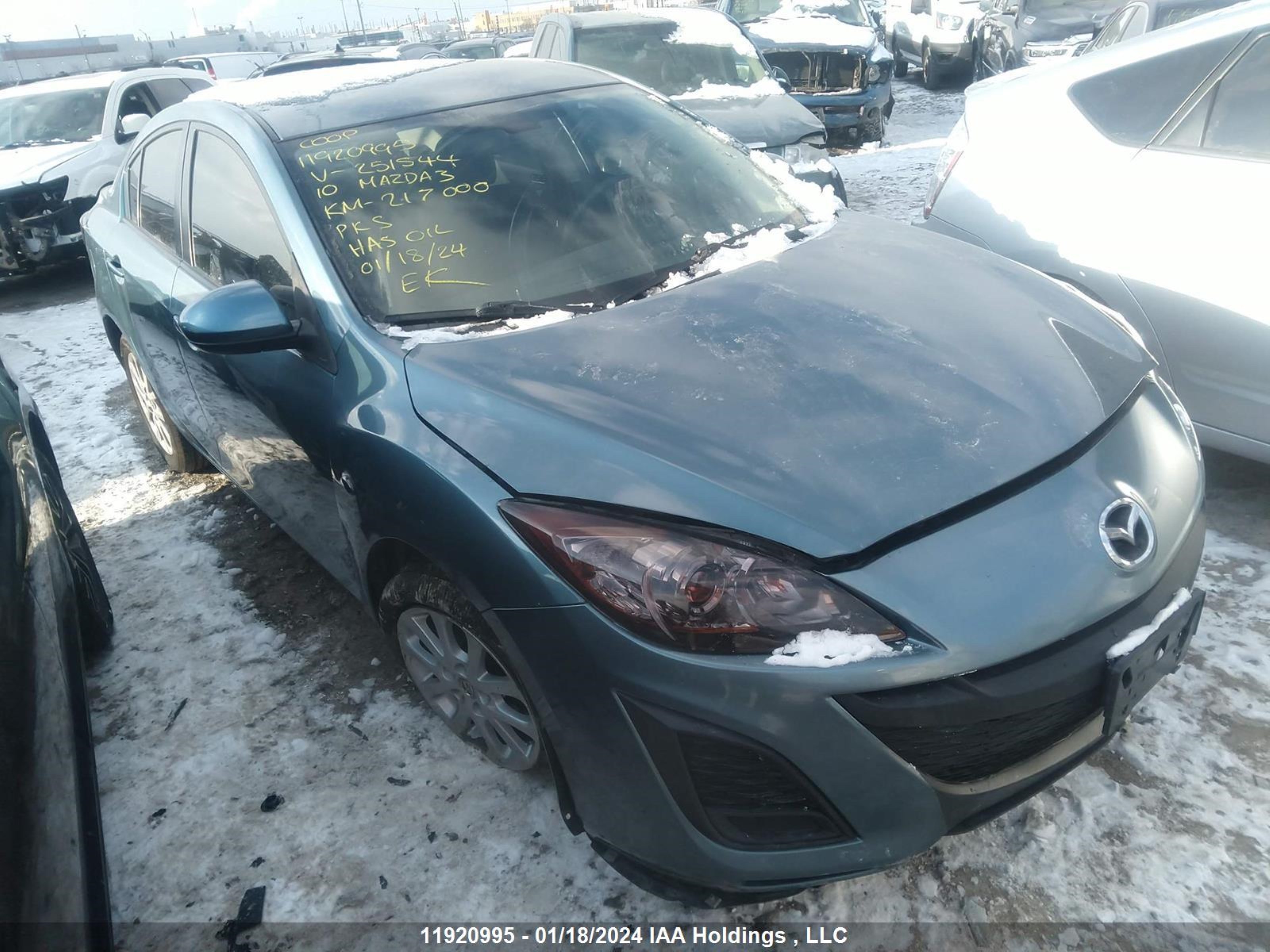 MAZDA 3 2010 jm1bl1sf6a1251544