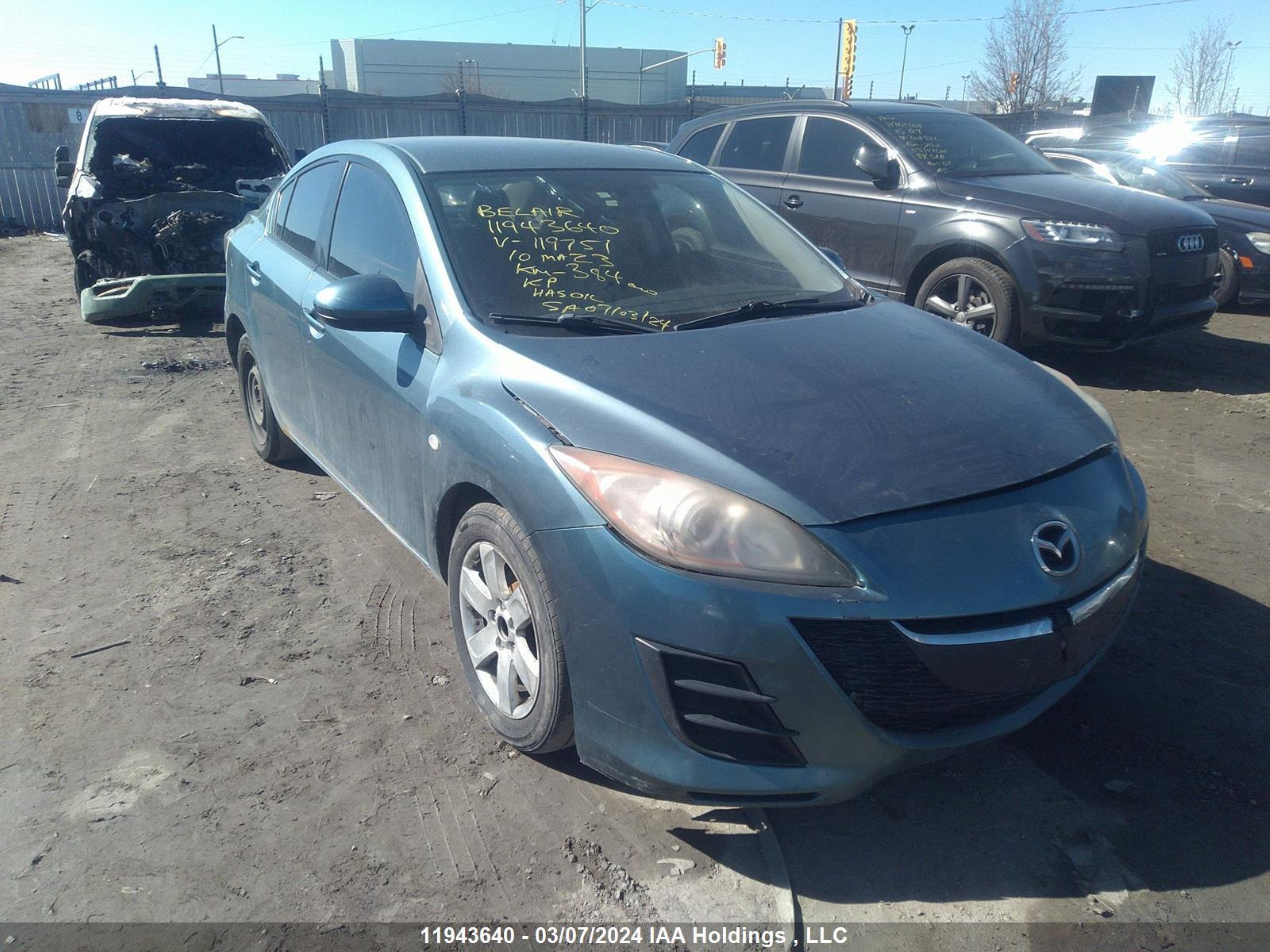 MAZDA 3 2010 jm1bl1sf9a1119751