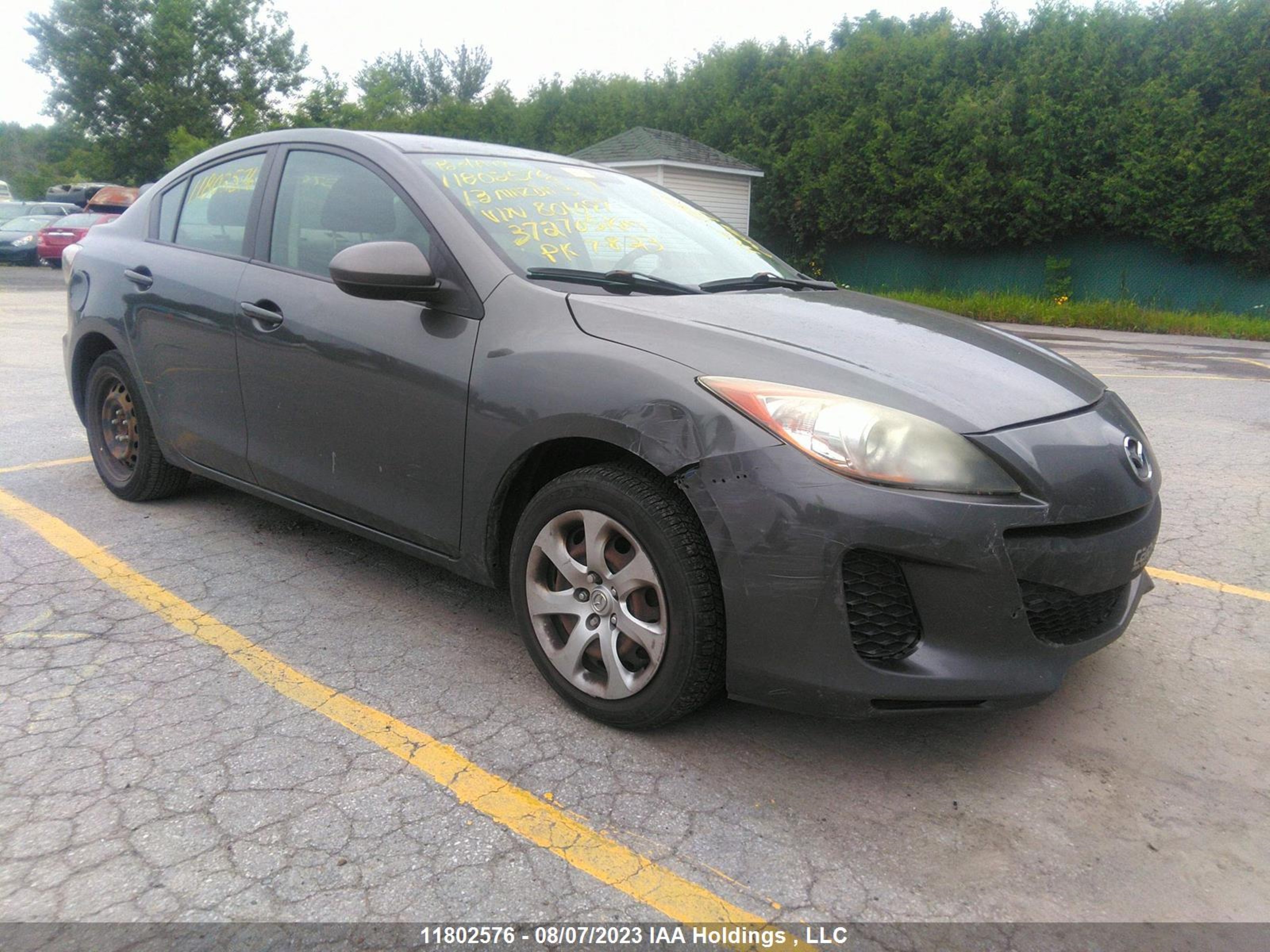 MAZDA 3 2013 jm1bl1uf6d1801097