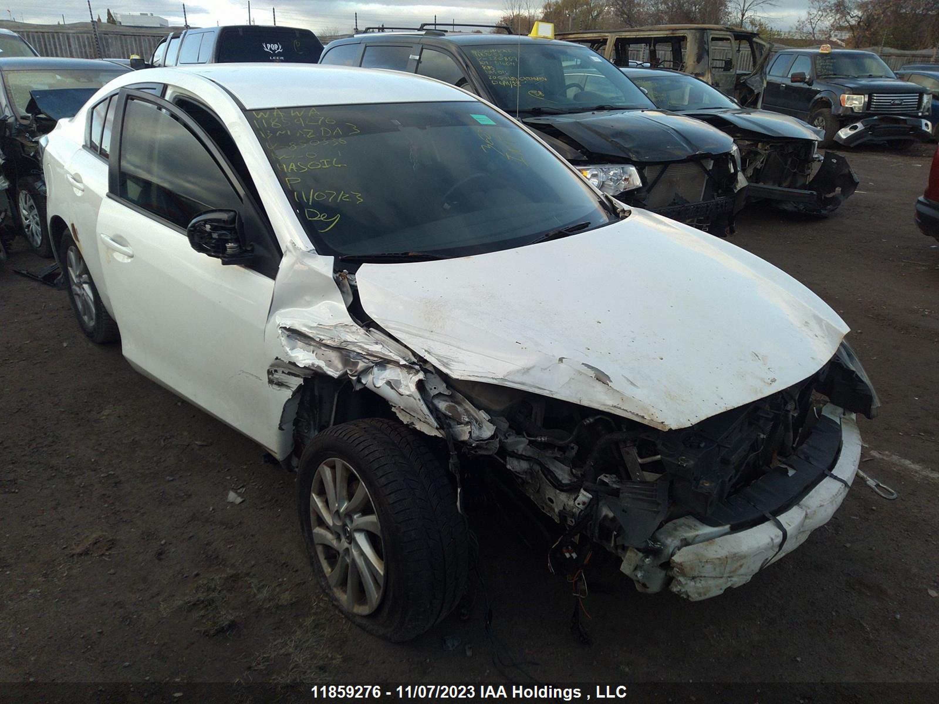 MAZDA 3 2013 jm1bl1v72d1850336