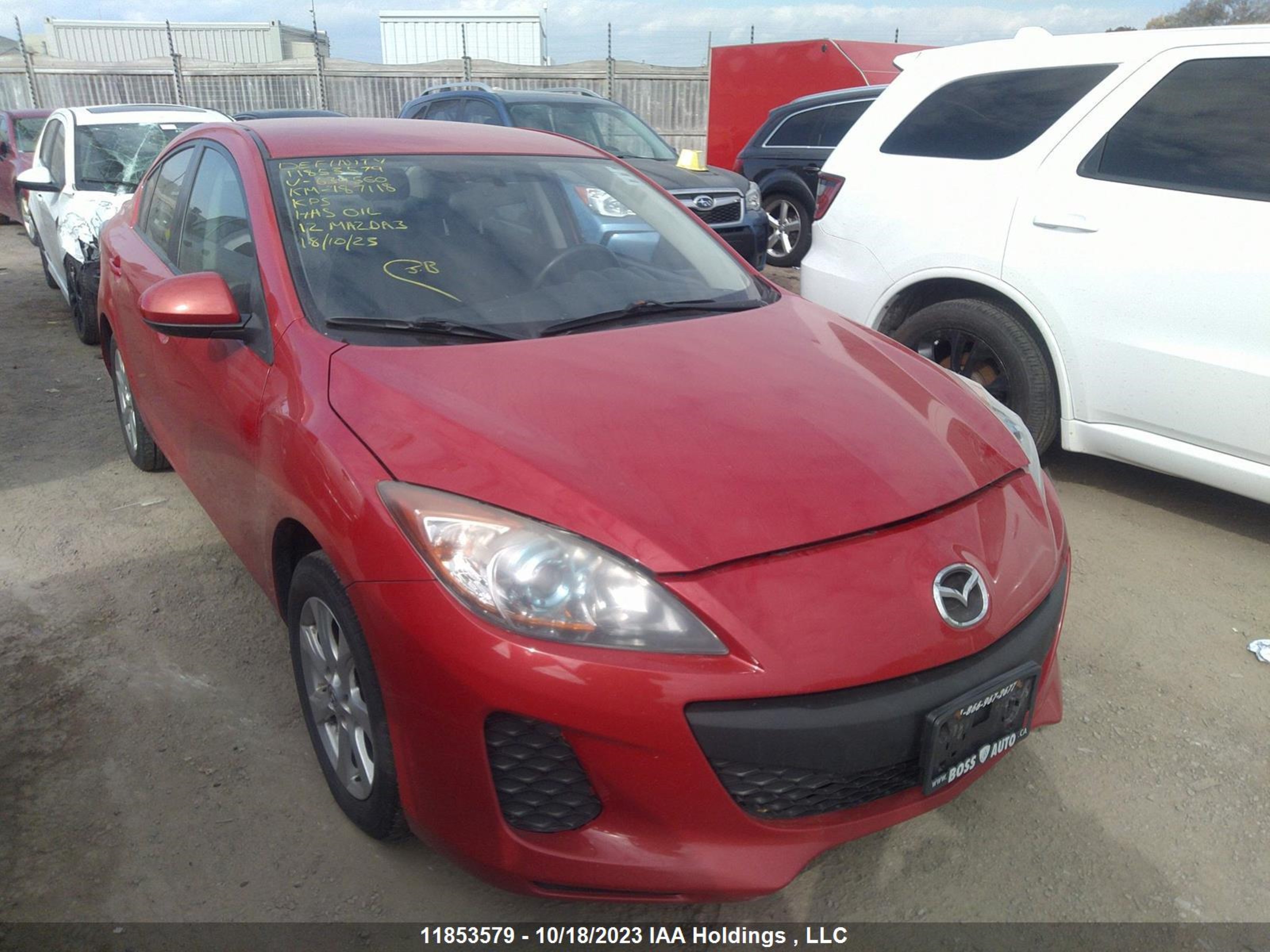 MAZDA 3 2012 jm1bl1v73c1634560