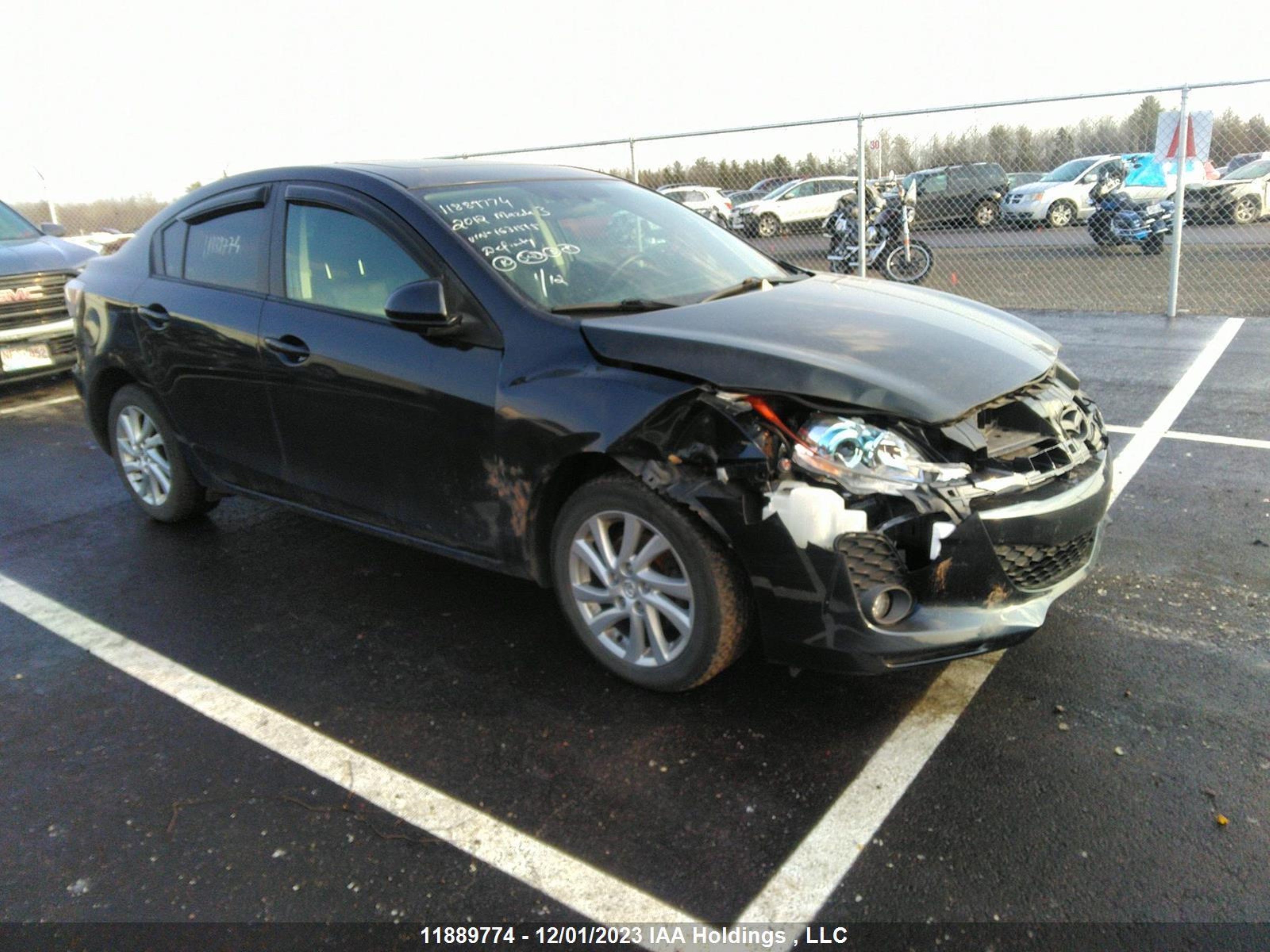 MAZDA 3 2012 jm1bl1v75c1631515