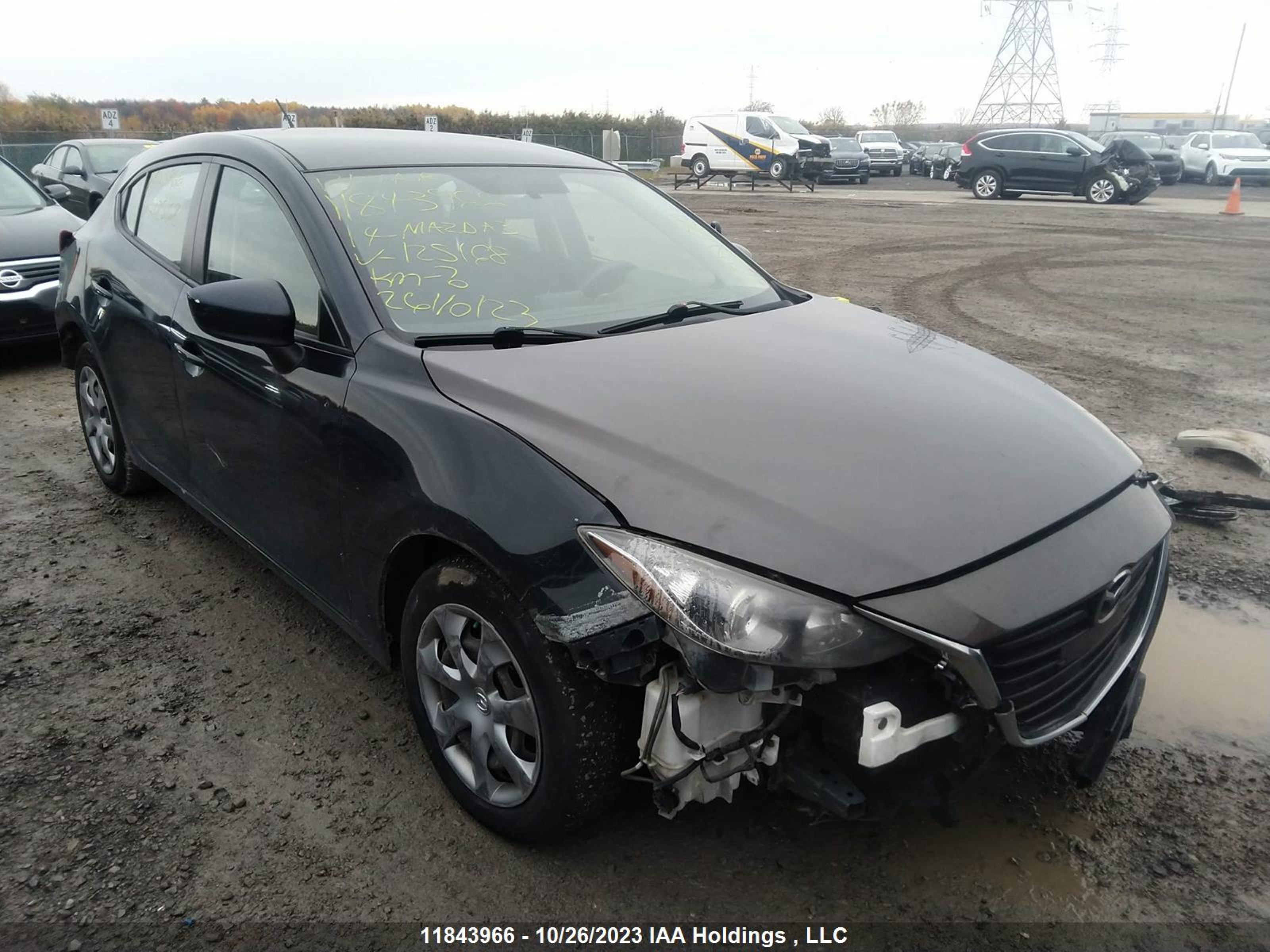 MAZDA 3 2014 jm1bm1k75e1125168