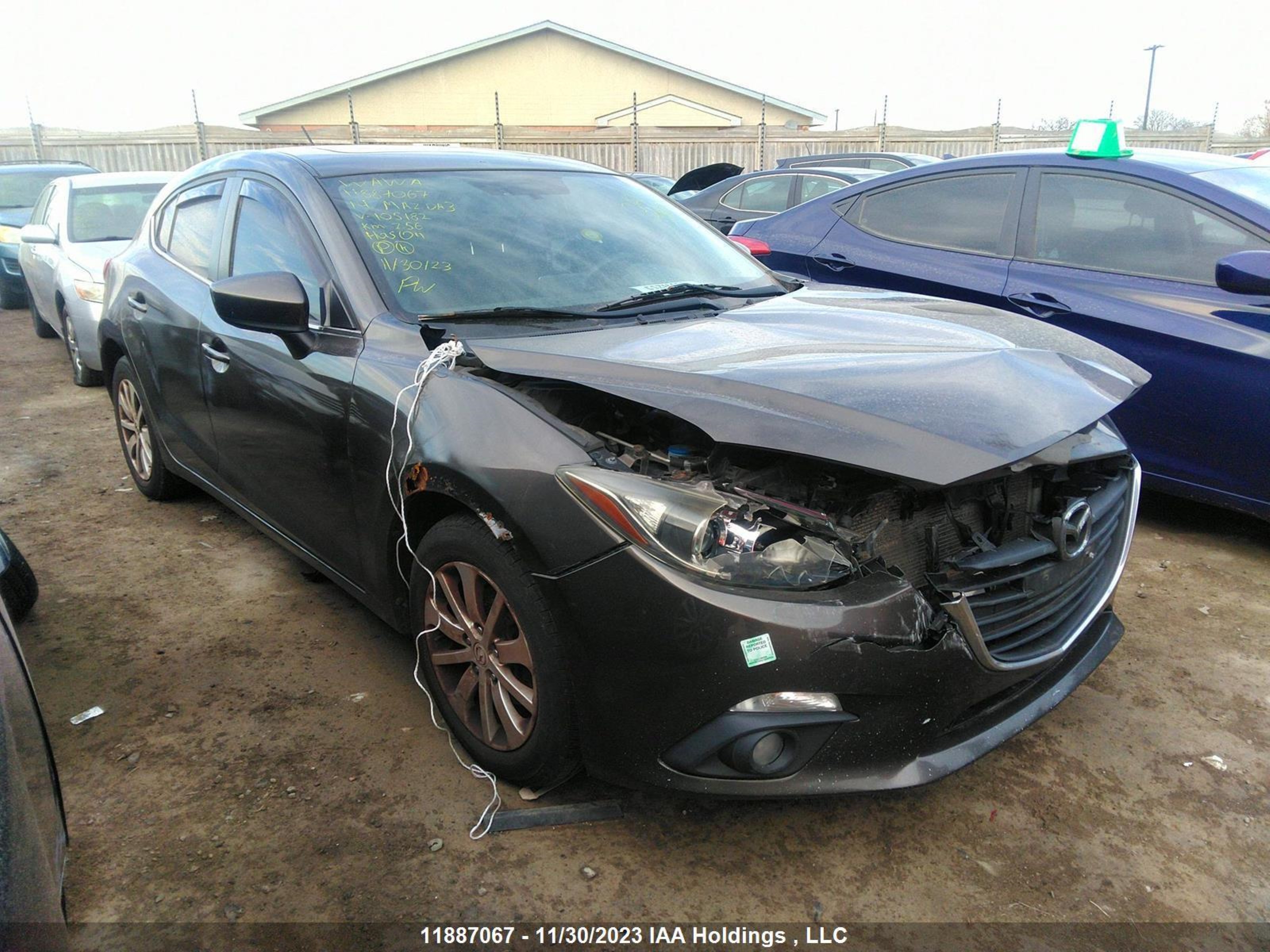 MAZDA 3 2014 jm1bm1l70e1105182