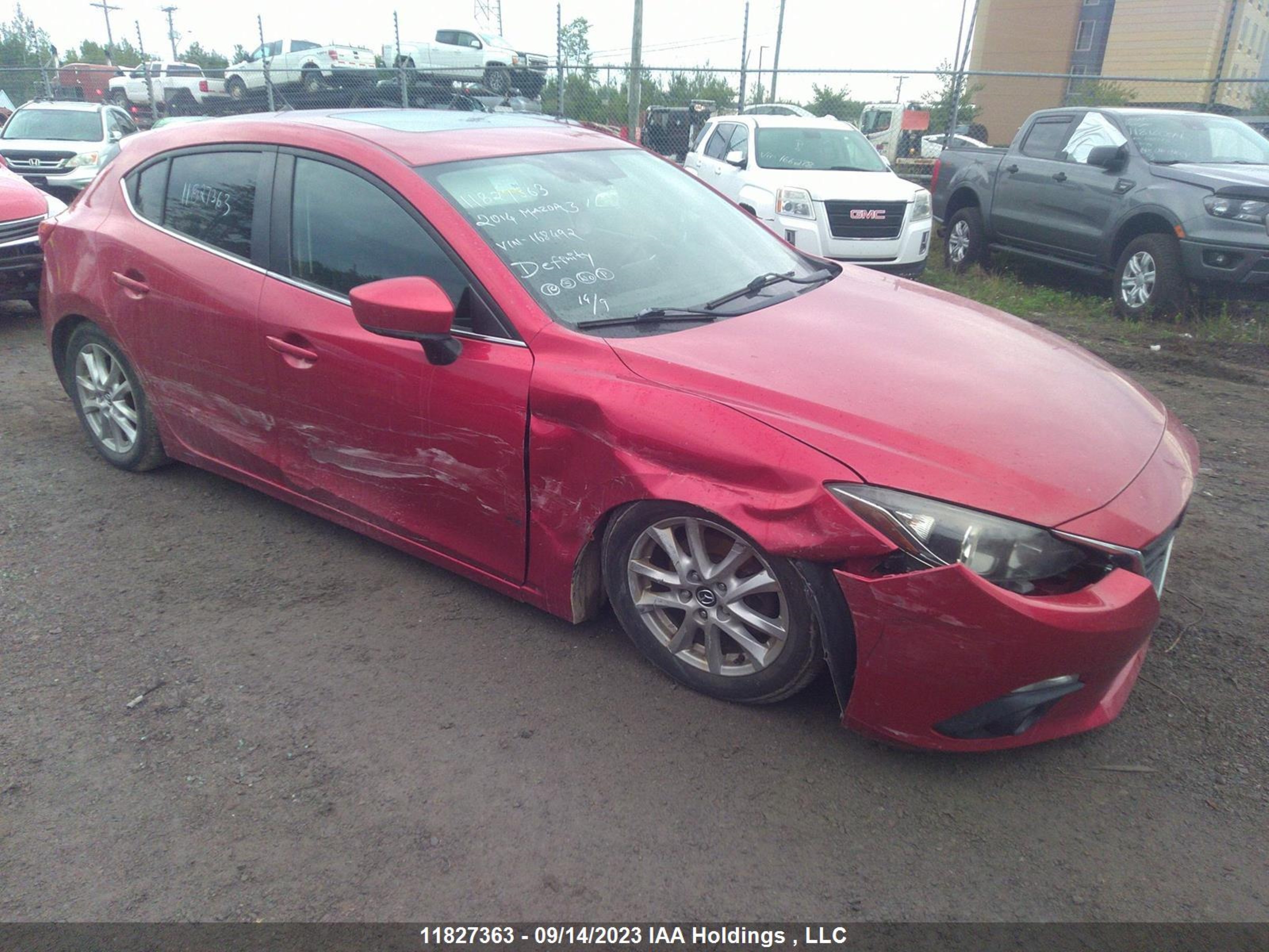 MAZDA 3 2014 jm1bm1l70e1168492