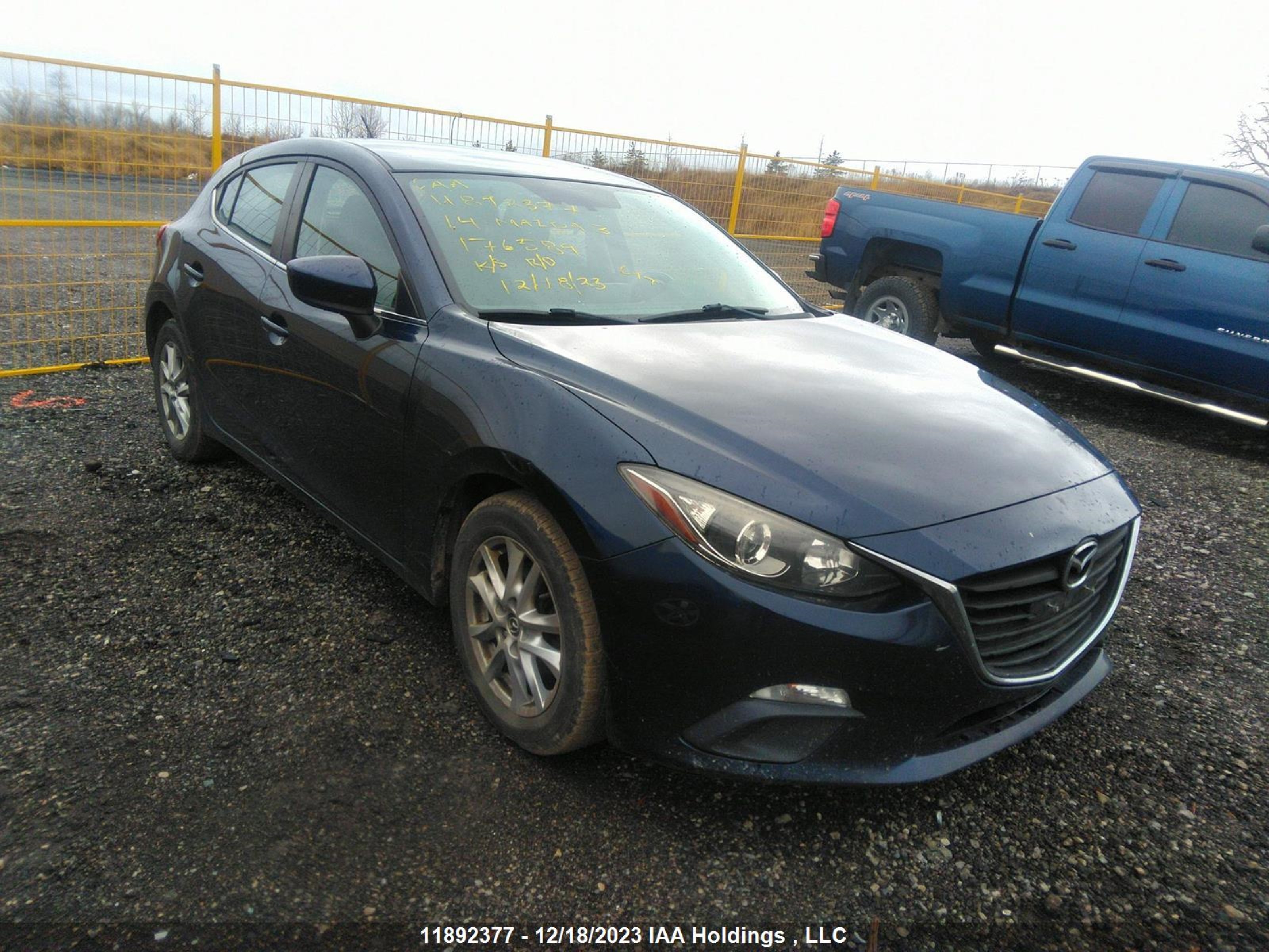 MAZDA 3 2014 jm1bm1l70e1176589