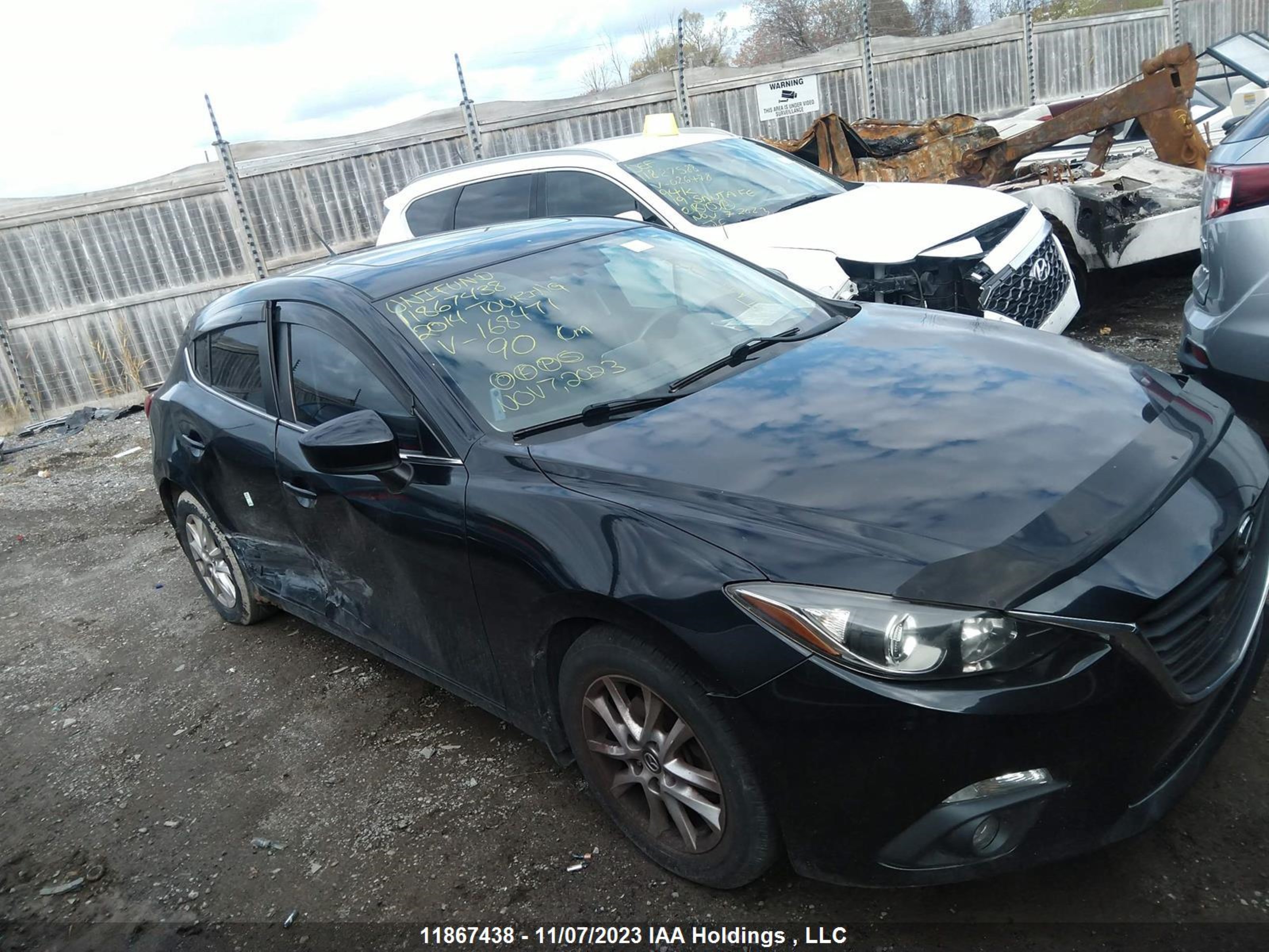 MAZDA 3 2014 jm1bm1l73e1168471