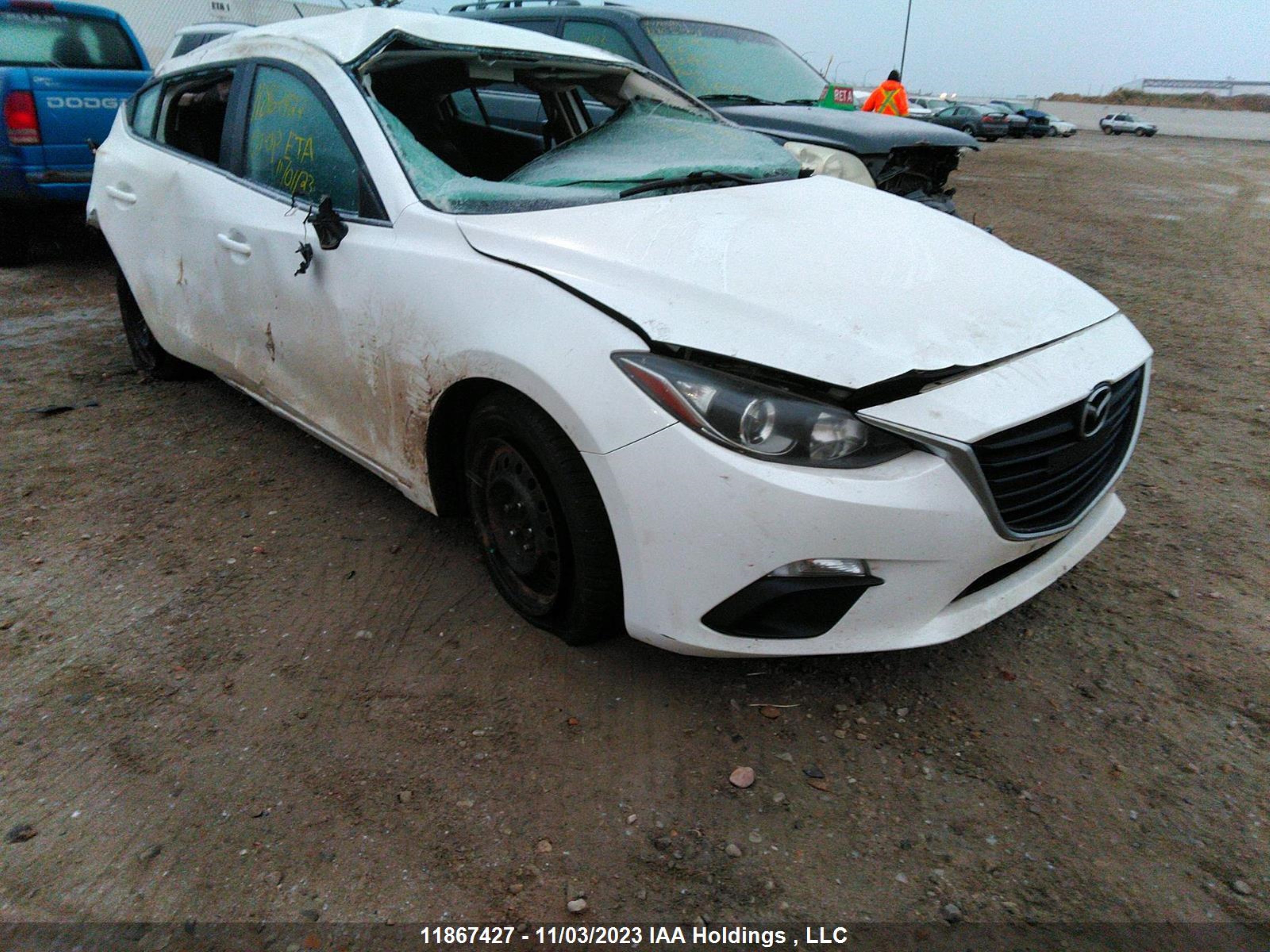 MAZDA 3 2014 jm1bm1l75e1107560