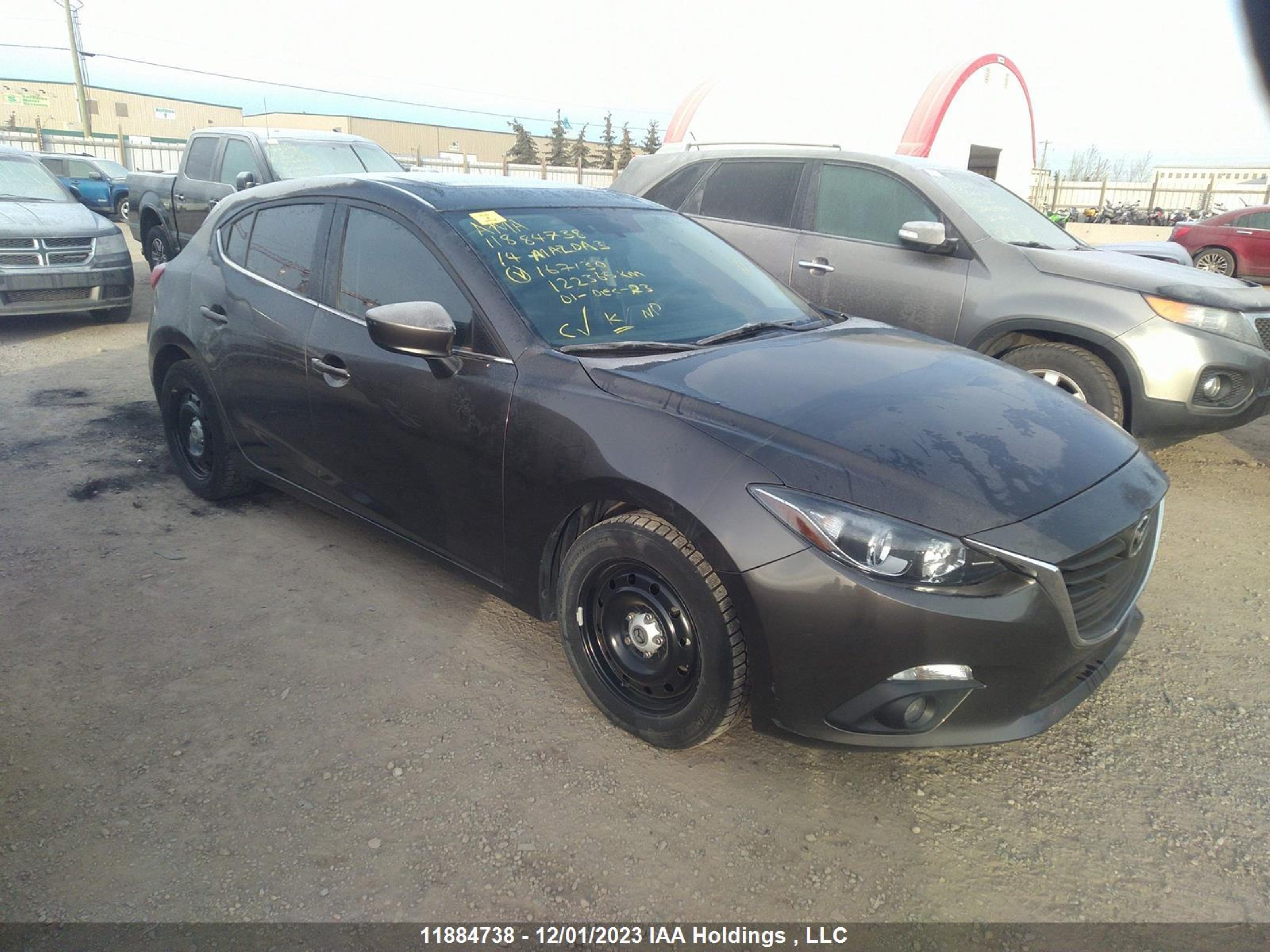 MAZDA 3 2014 jm1bm1l75e1167130