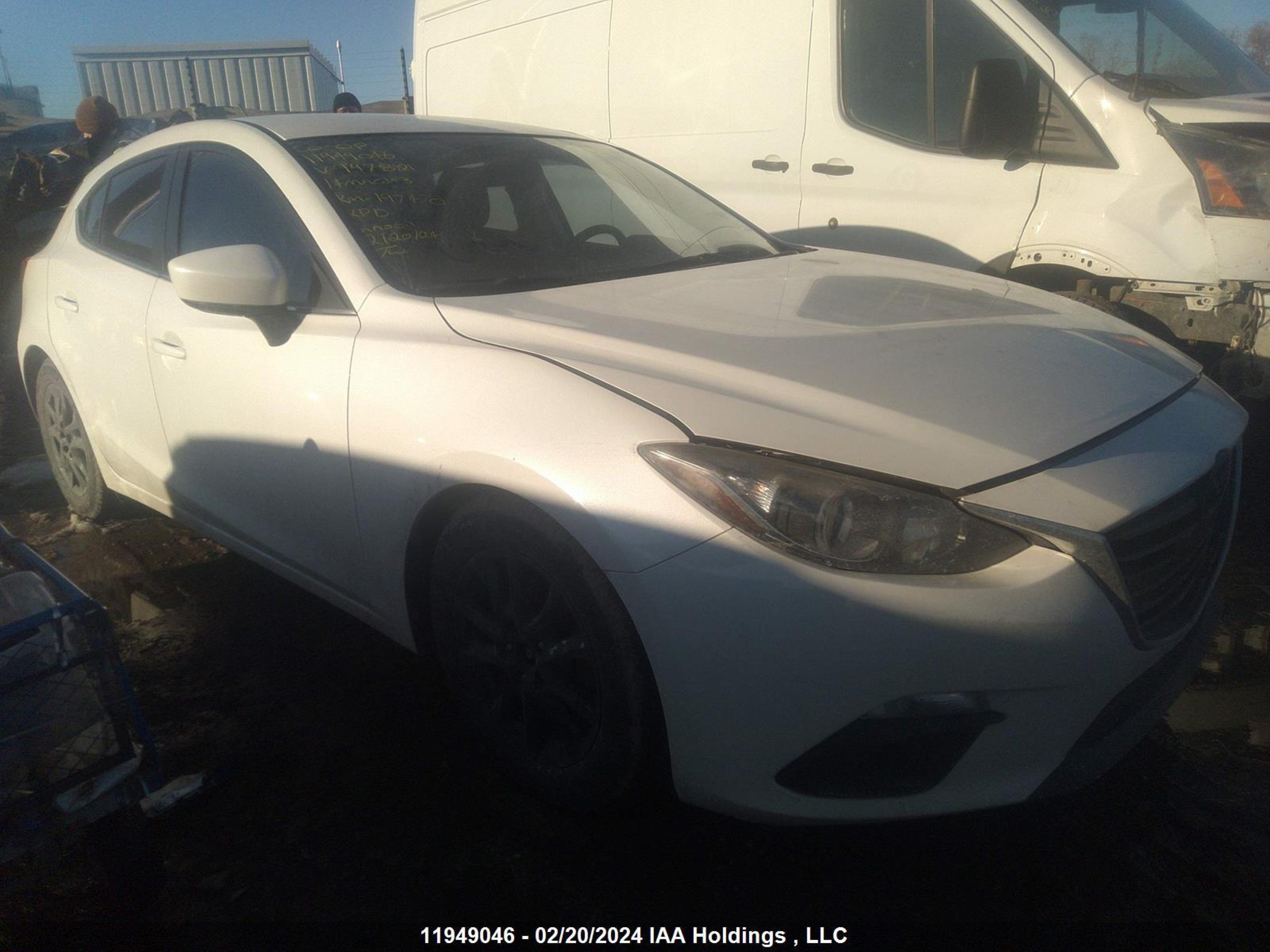 MAZDA 3 2014 jm1bm1l76e1197821