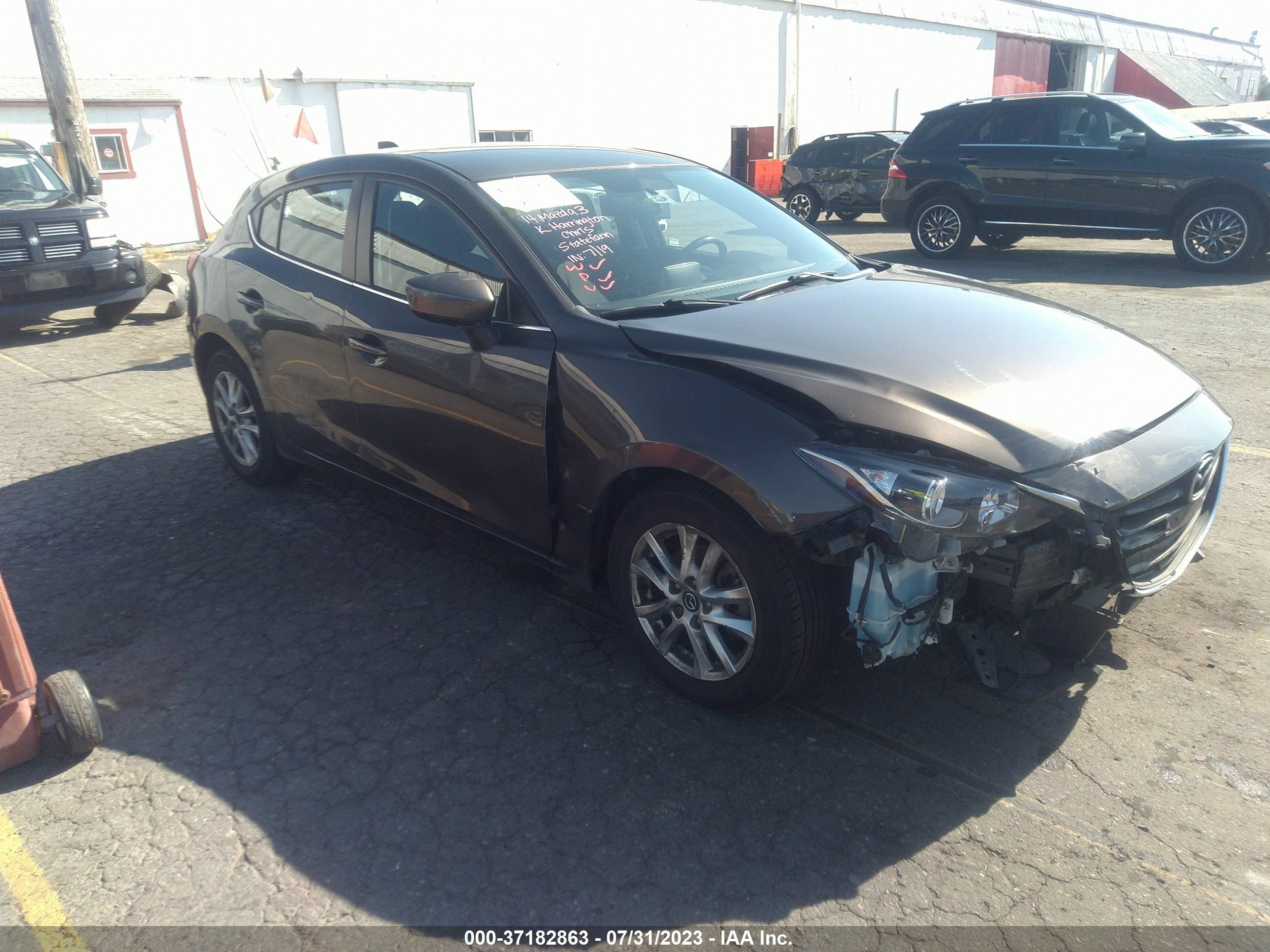 MAZDA 3 2014 jm1bm1l7xe1190919