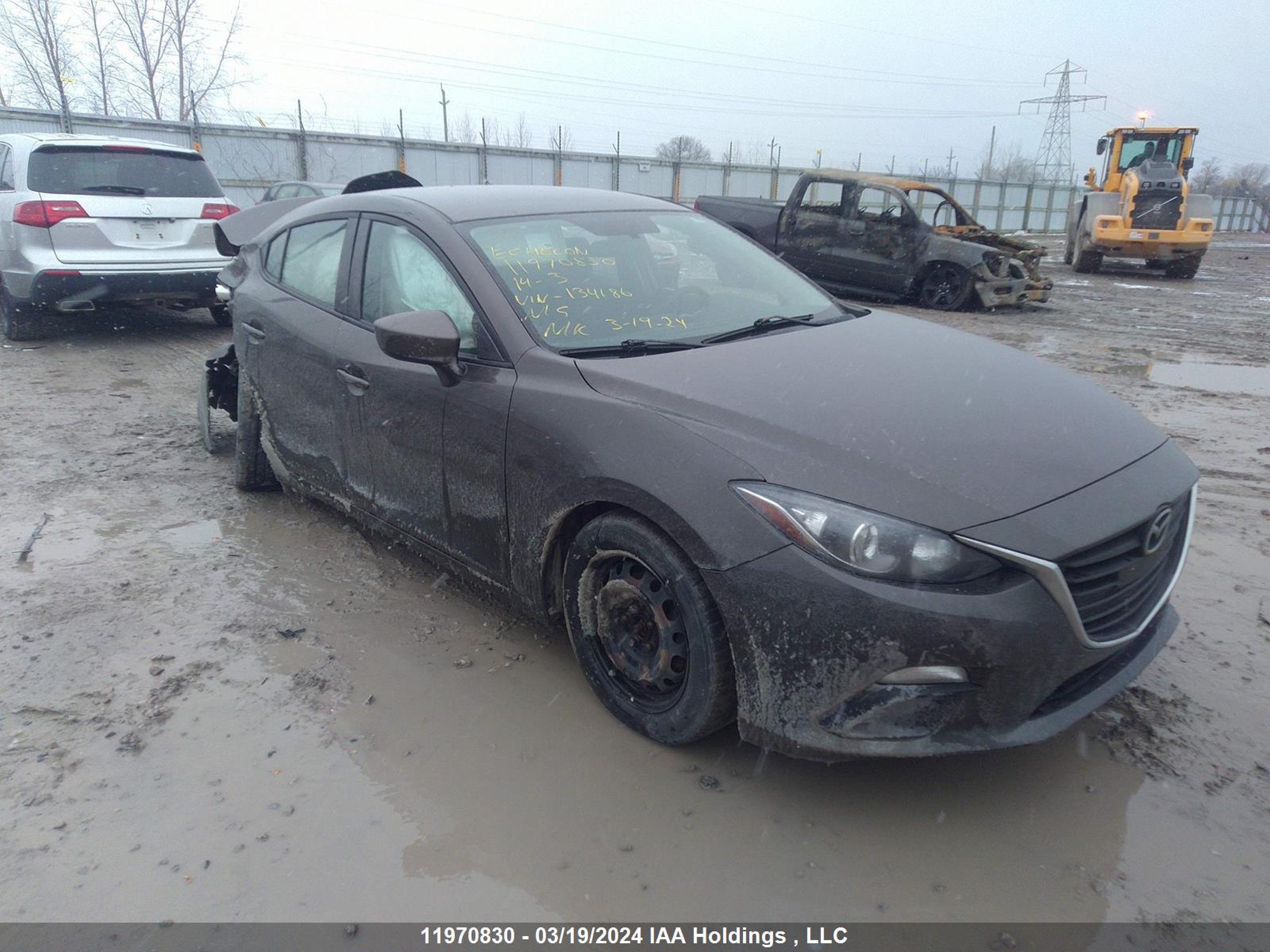 MAZDA 3 2014 jm1bm1u71e1134186