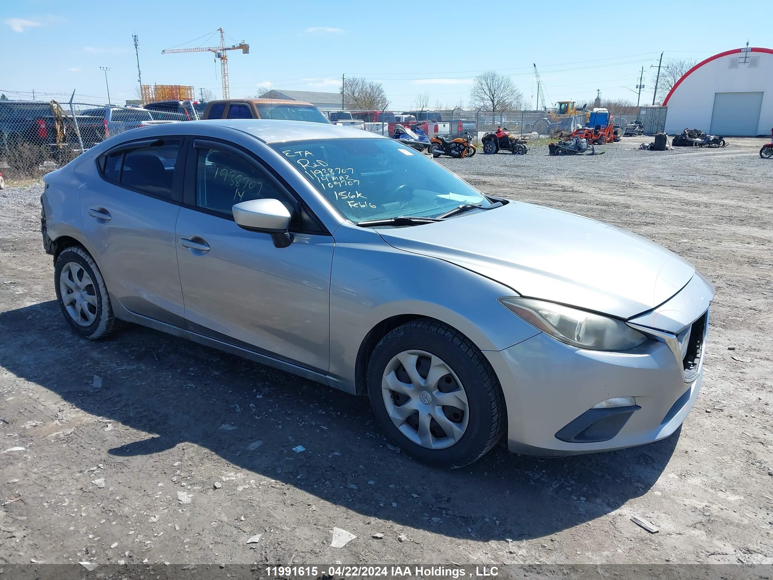 MAZDA 3 2014 jm1bm1u7xe1109707