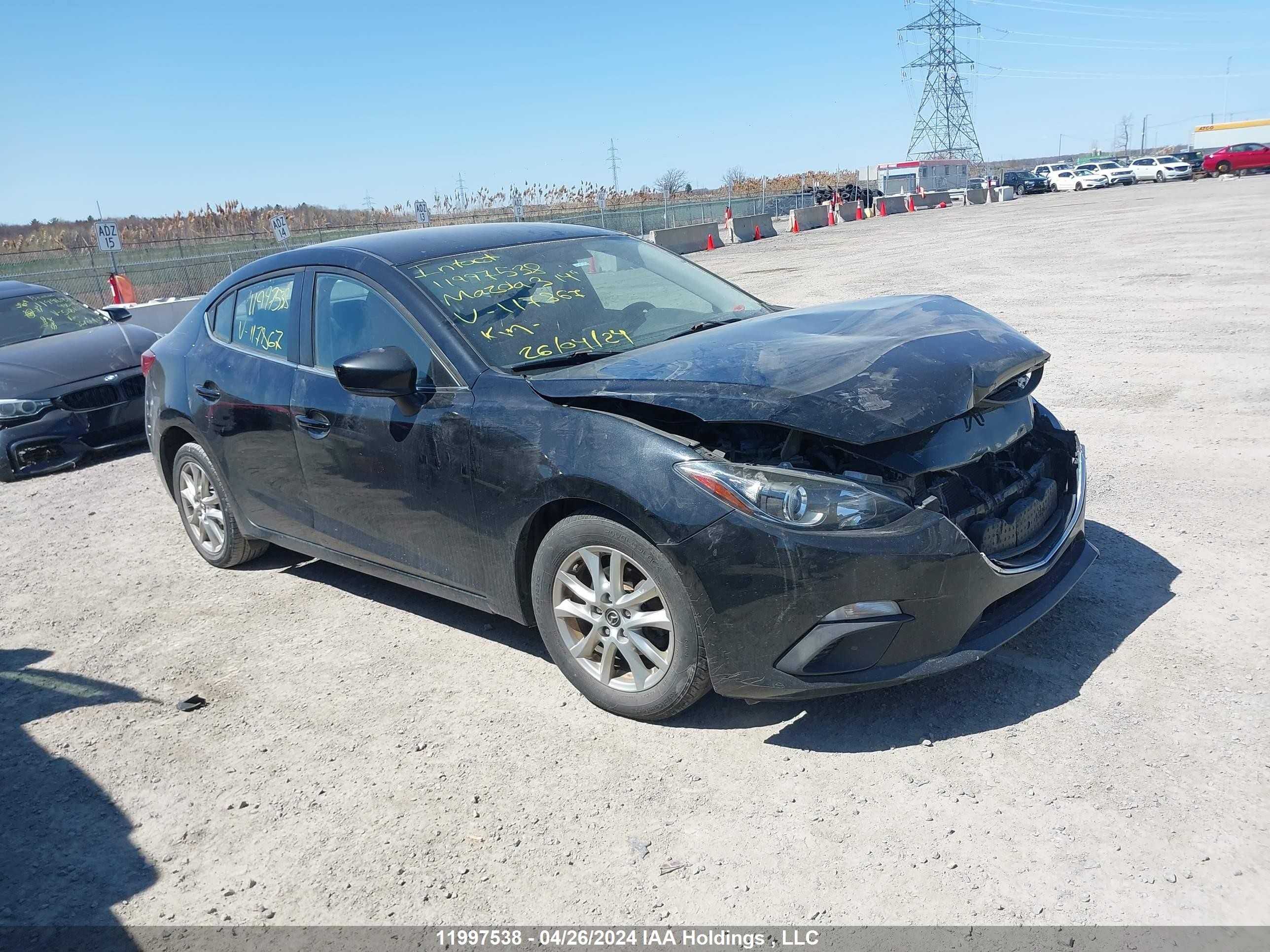 MAZDA 3 2014 jm1bm1v78e1117867