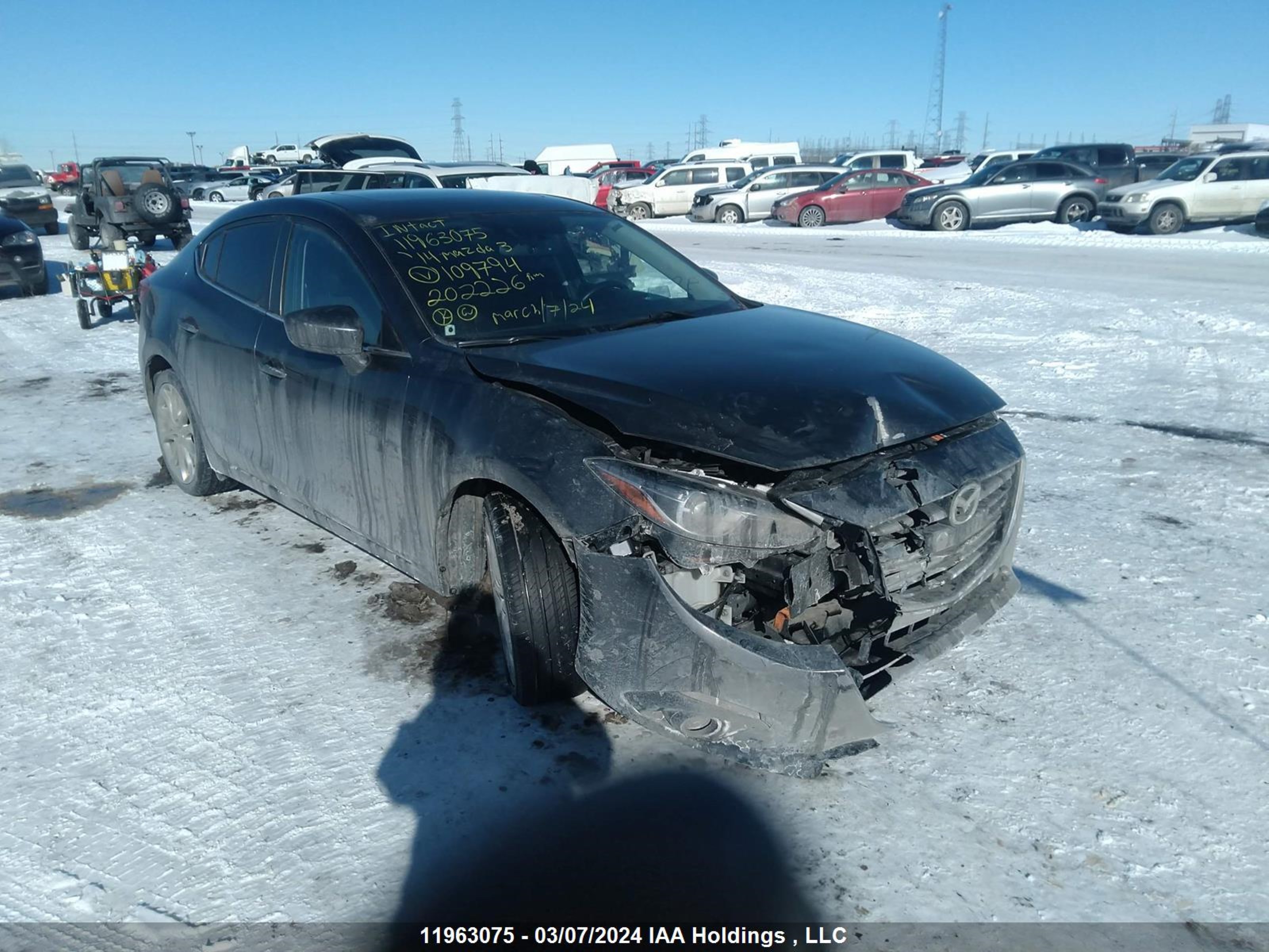 MAZDA 3 2014 jm1bm1w36e1109794