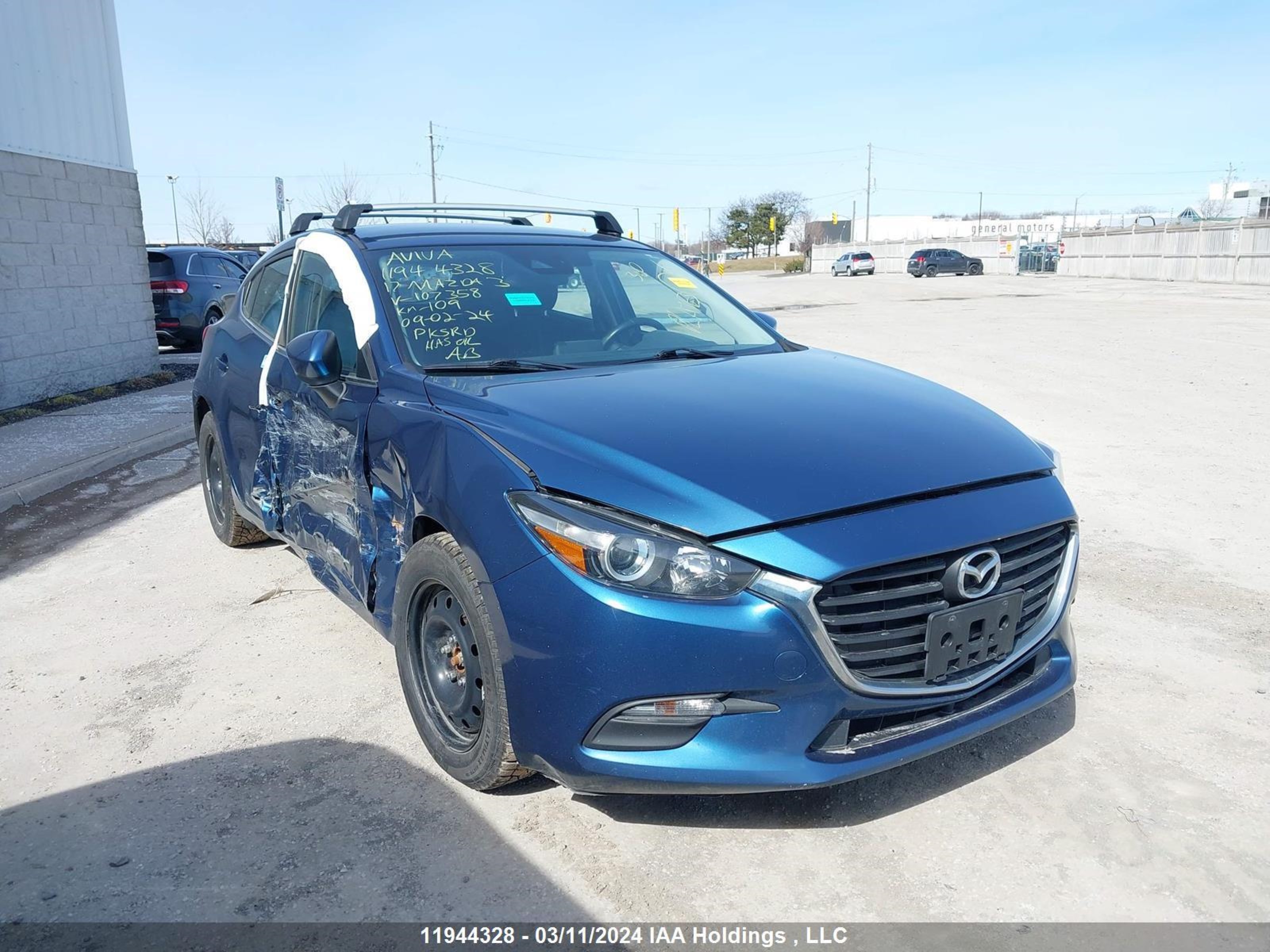 MAZDA 3 2017 jm1bn1l78h1107358