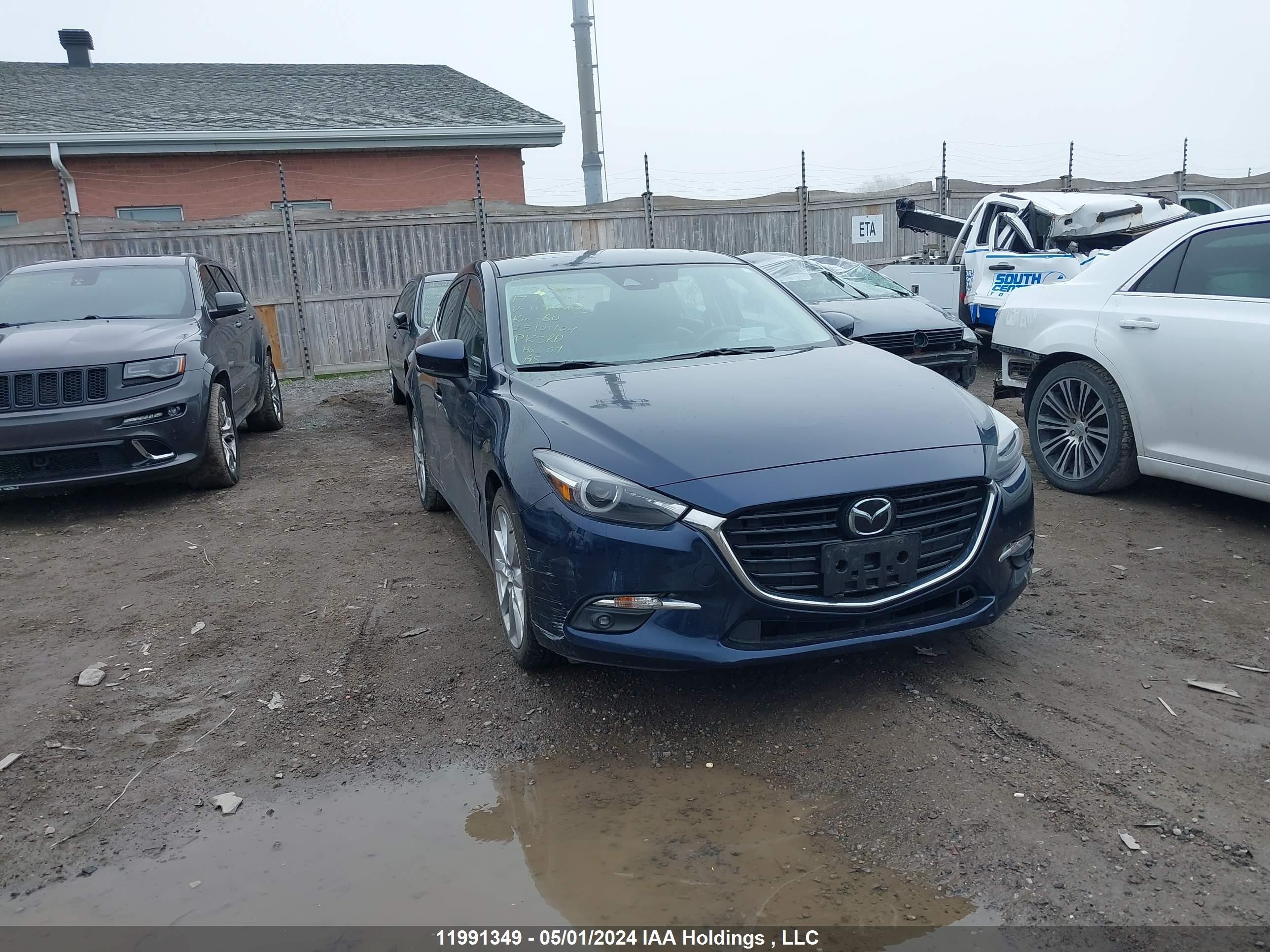 MAZDA 3 2017 jm1bn1m37h1117987