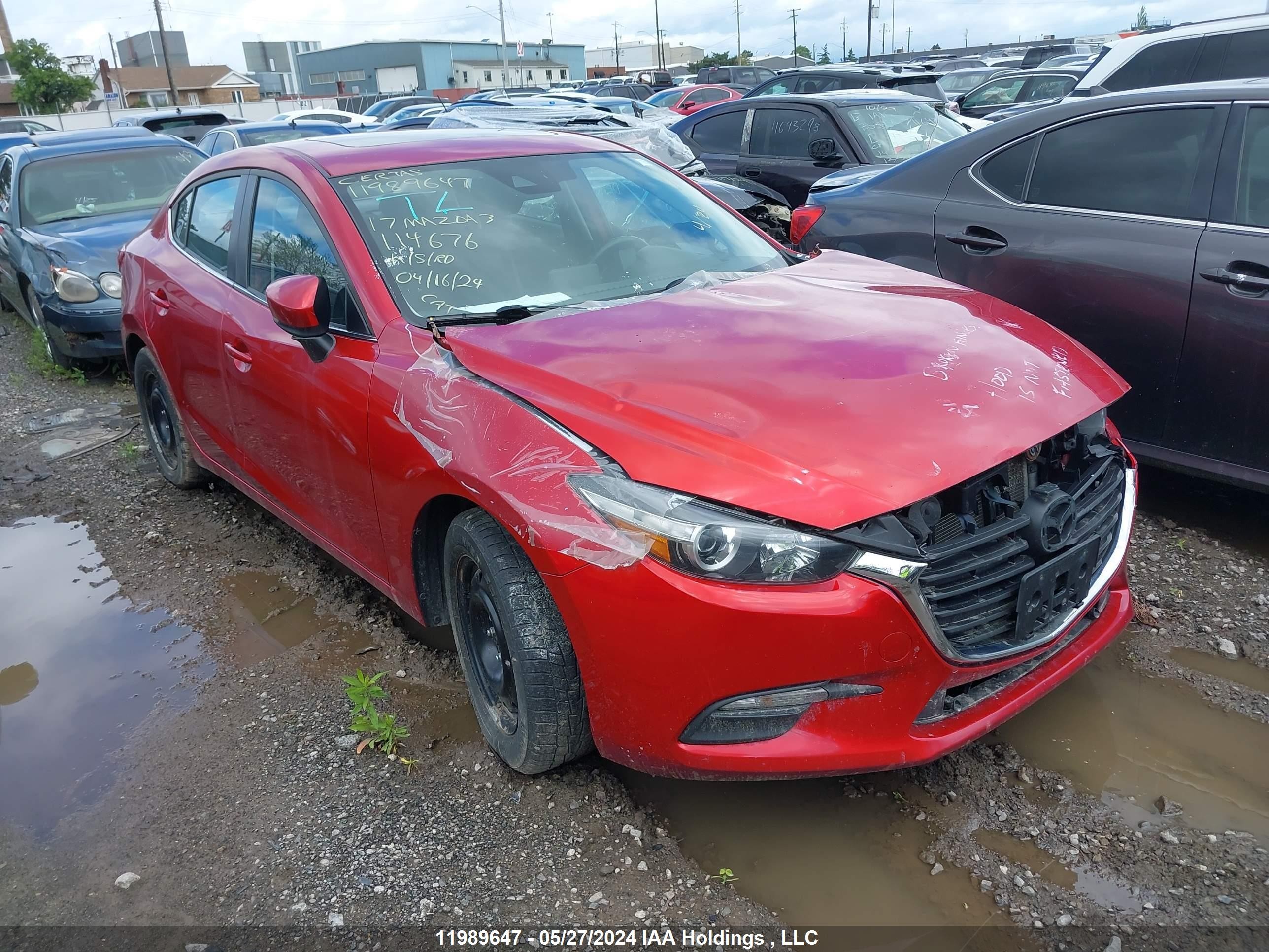 MAZDA 3 2017 jm1bn1v76h1114676