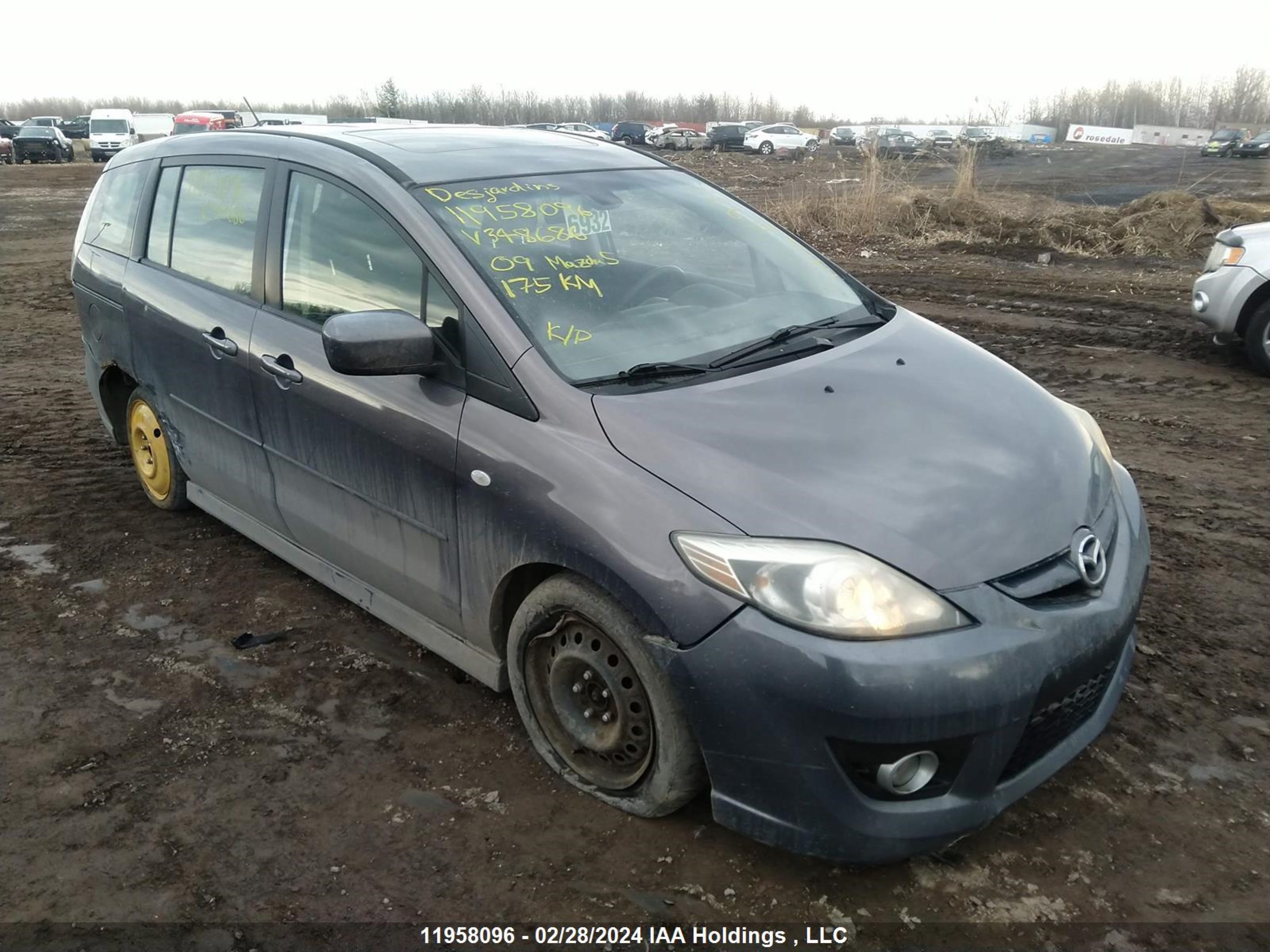 MAZDA 5 2009 jm1cr293x90348686